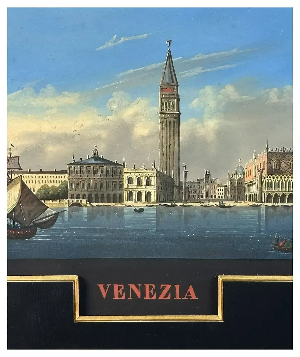 Giovanni Biasin, View Of The Basin Of San Marco photo furniture
