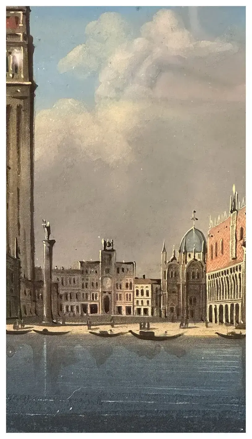 Giovanni Biasin, View Of The Basin Of San Marco photo Art