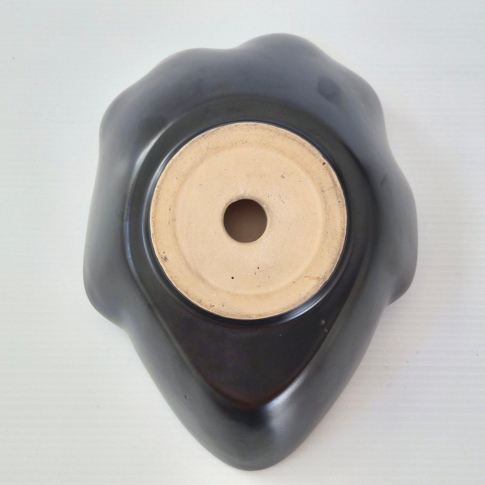 Vintage 1950s Irisese Black Ceramic Ashtray Dlg Capron Jouve 50s Rockabilly photo buy