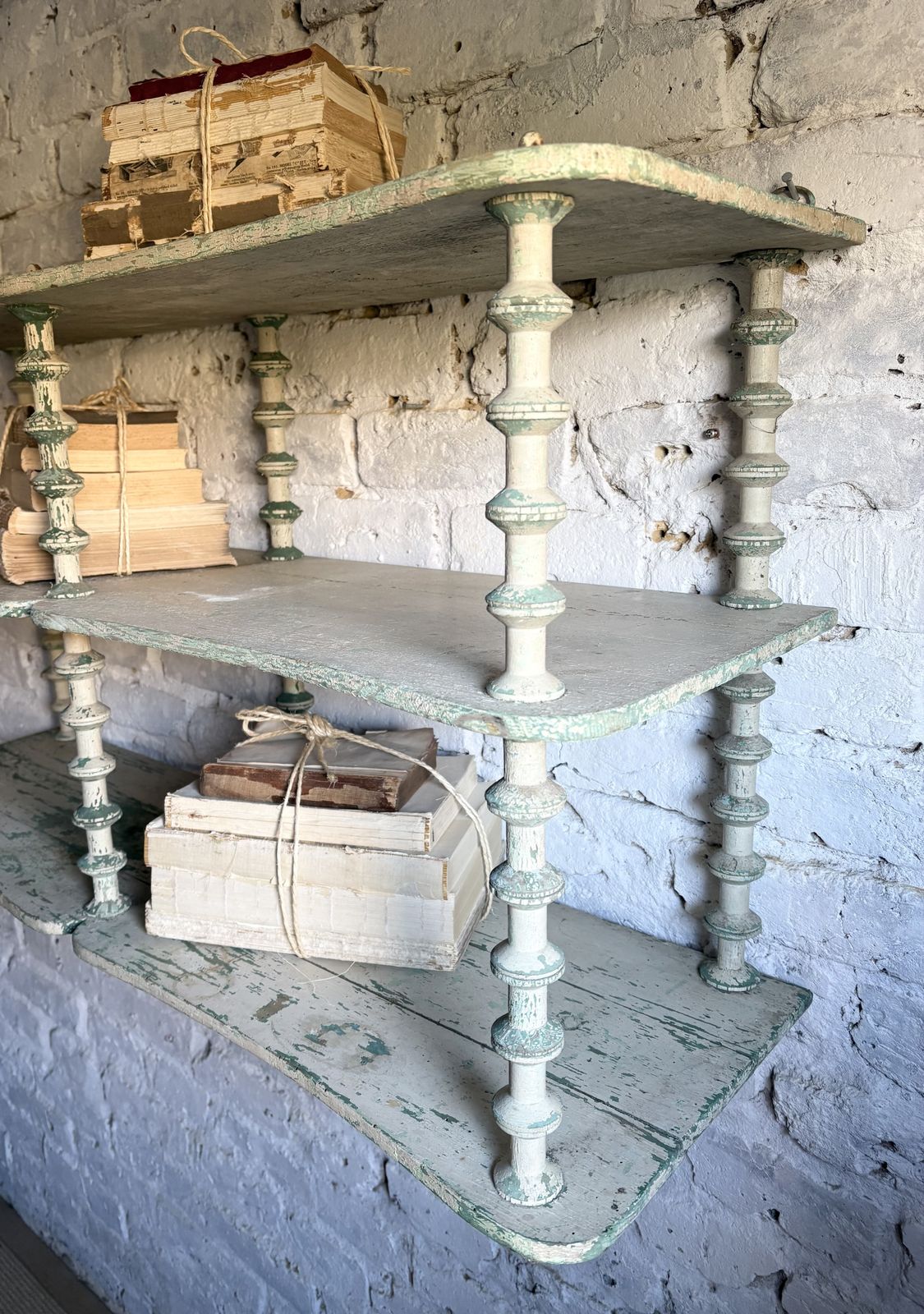 Large French Cotton Reel Shelves photo Furniture