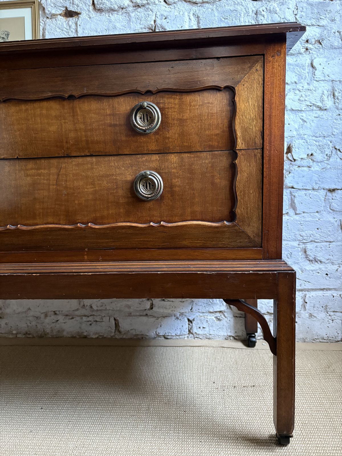 Vintage Early Mid Century Chest Of Drawers With Mirror ( Removable) photo Furniture