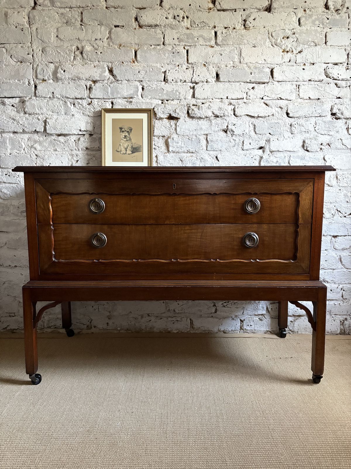 Vintage Early Mid Century Chest Of Drawers With Mirror ( Removable) photo vinterior