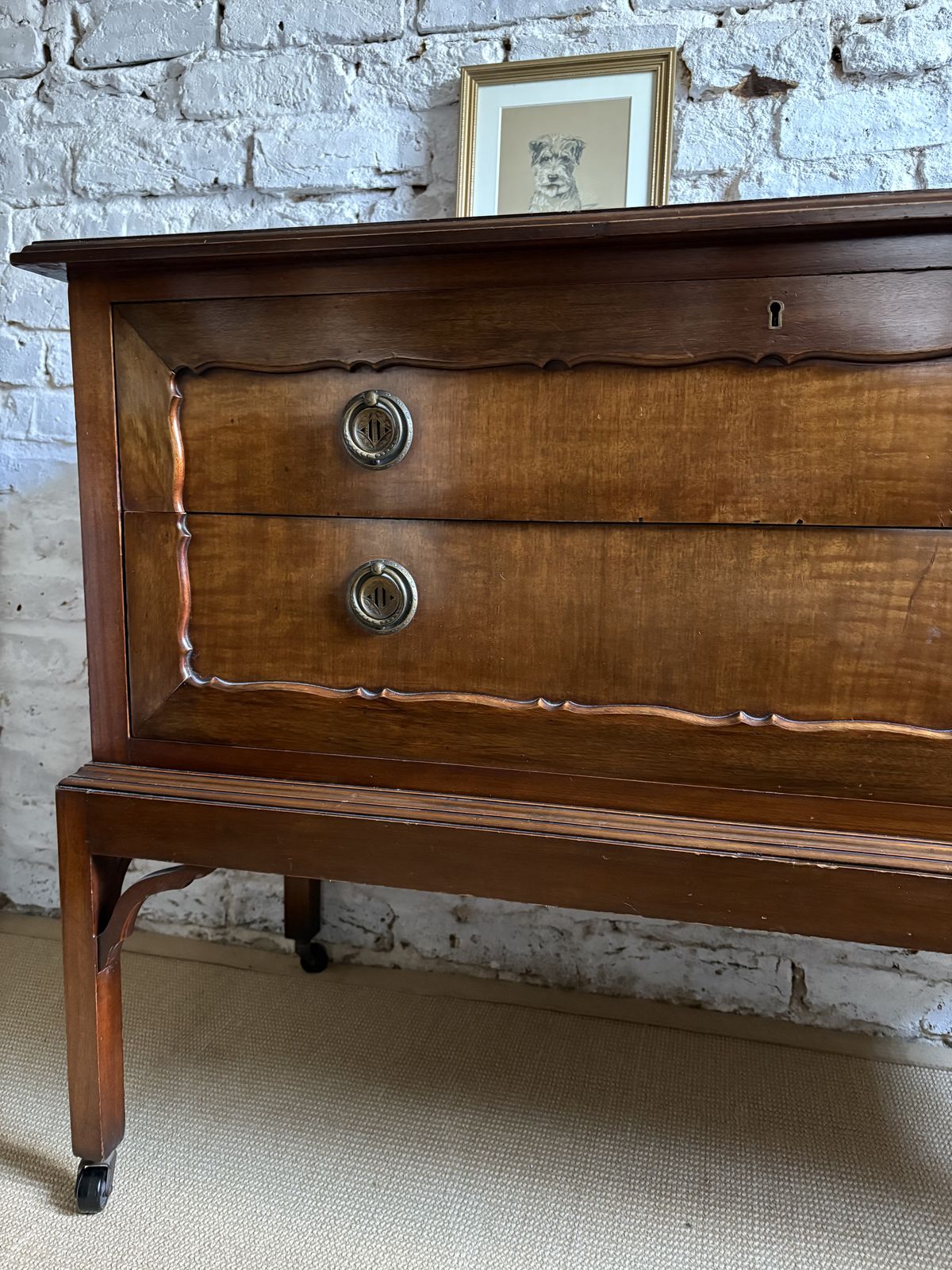 Vintage Early Mid Century Chest Of Drawers With Mirror ( Removable) photo buy