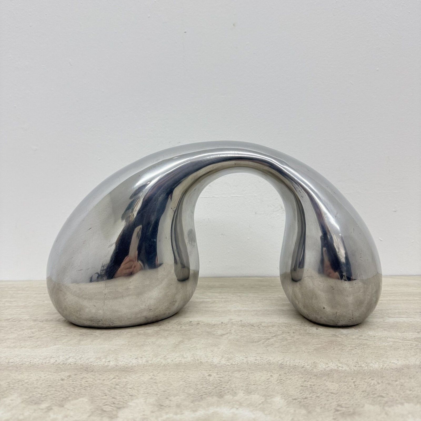 Biomorfe Sculptuur In Aluminium Van Eva & Peter Moritz Voor Ikea, 1980