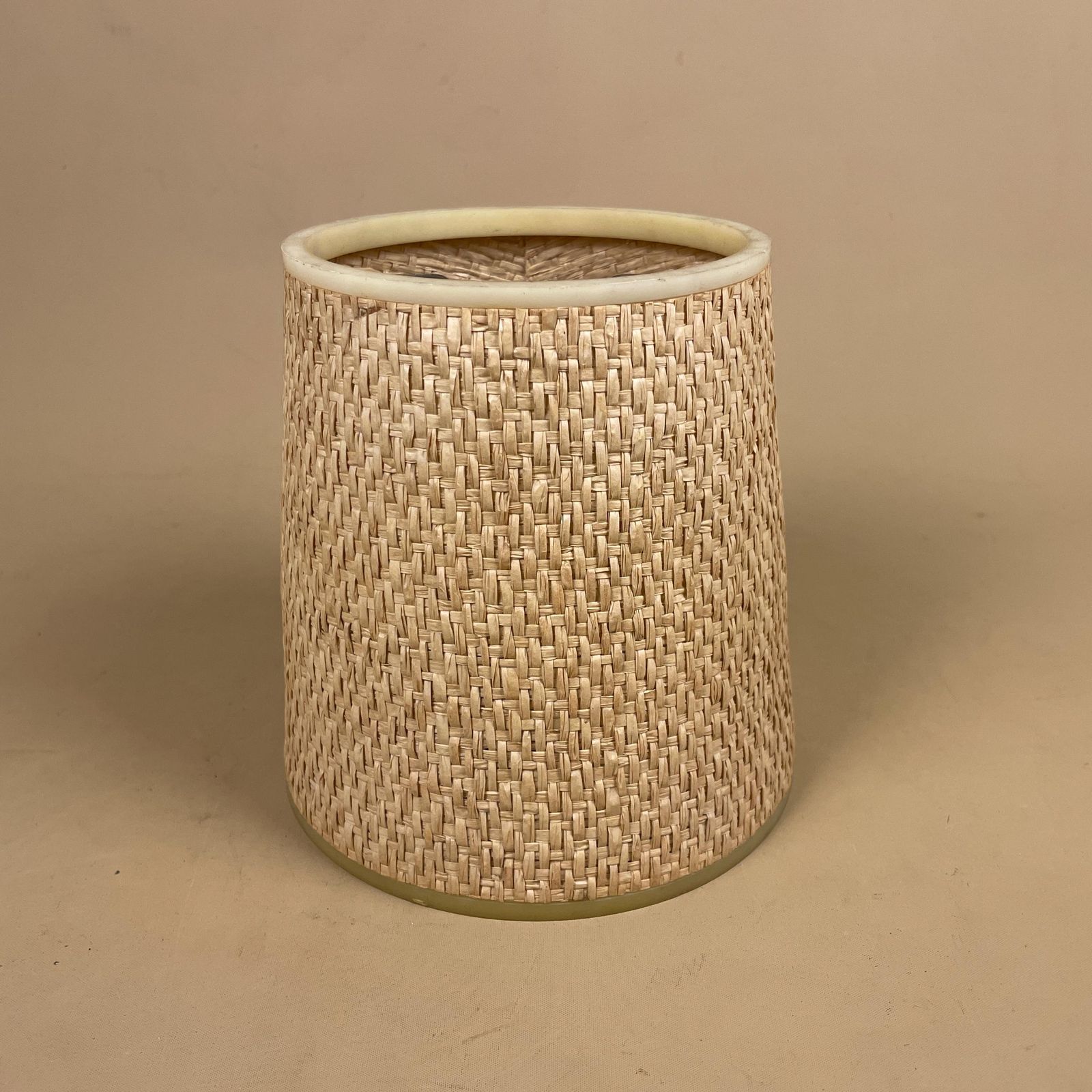 Vintage Bamboo Lamp Light Shade Lampshade Cylinder Wicker Woven Retro Natural Beige Cone