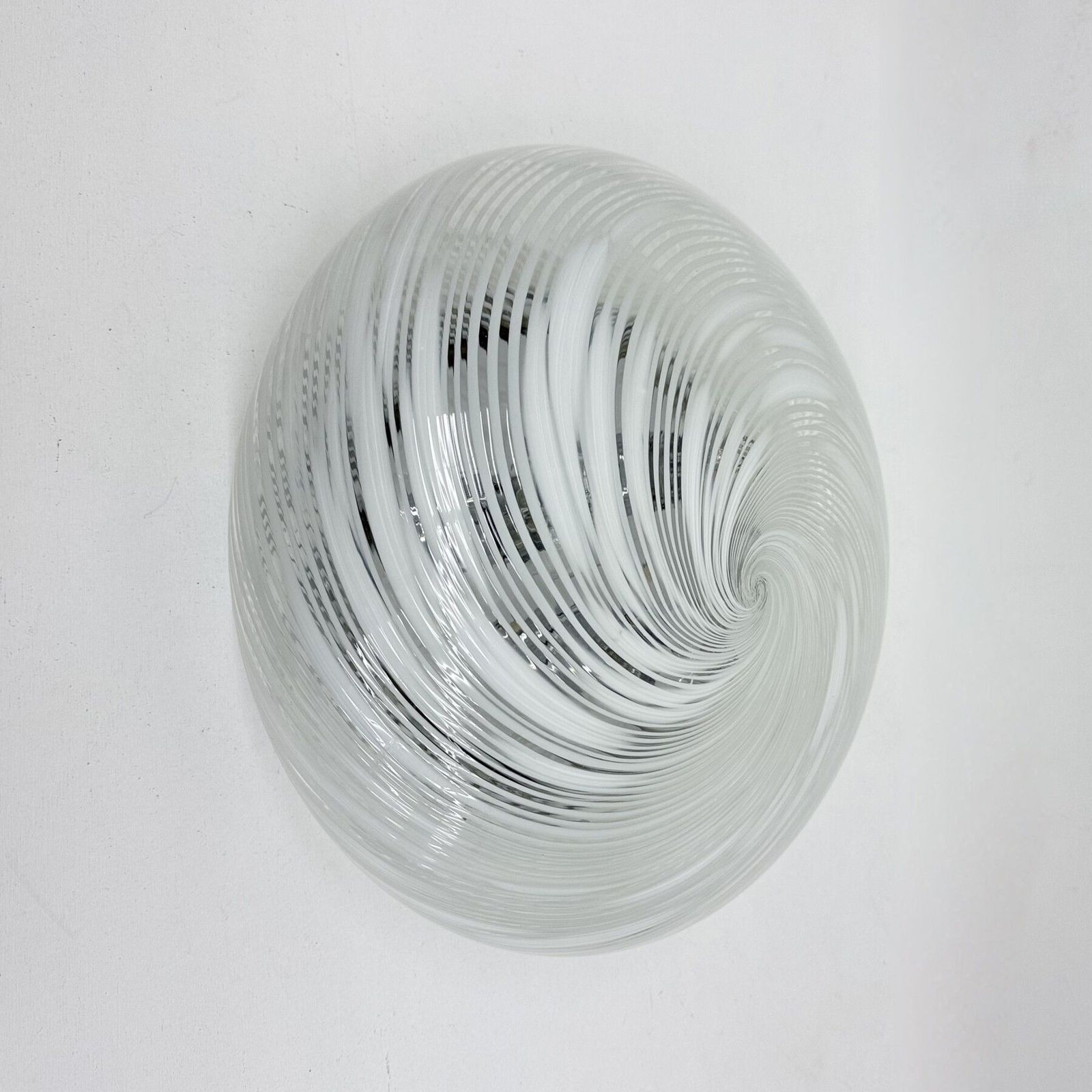 photo for sale Mid Century Design Murano Glass Hillebrand Ceiling Lamp , 1970s