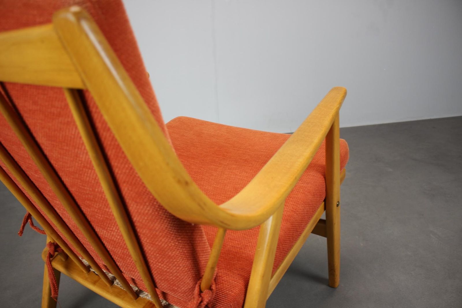 Ton Bentwood Beech Armchair, Czechoslovakia, 1970s photo vintage