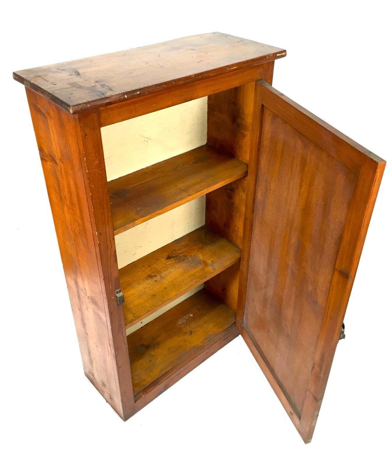 Antique Wooden Large Storage Cupboard With Shelves / Floor Standing Cabinet photo buy