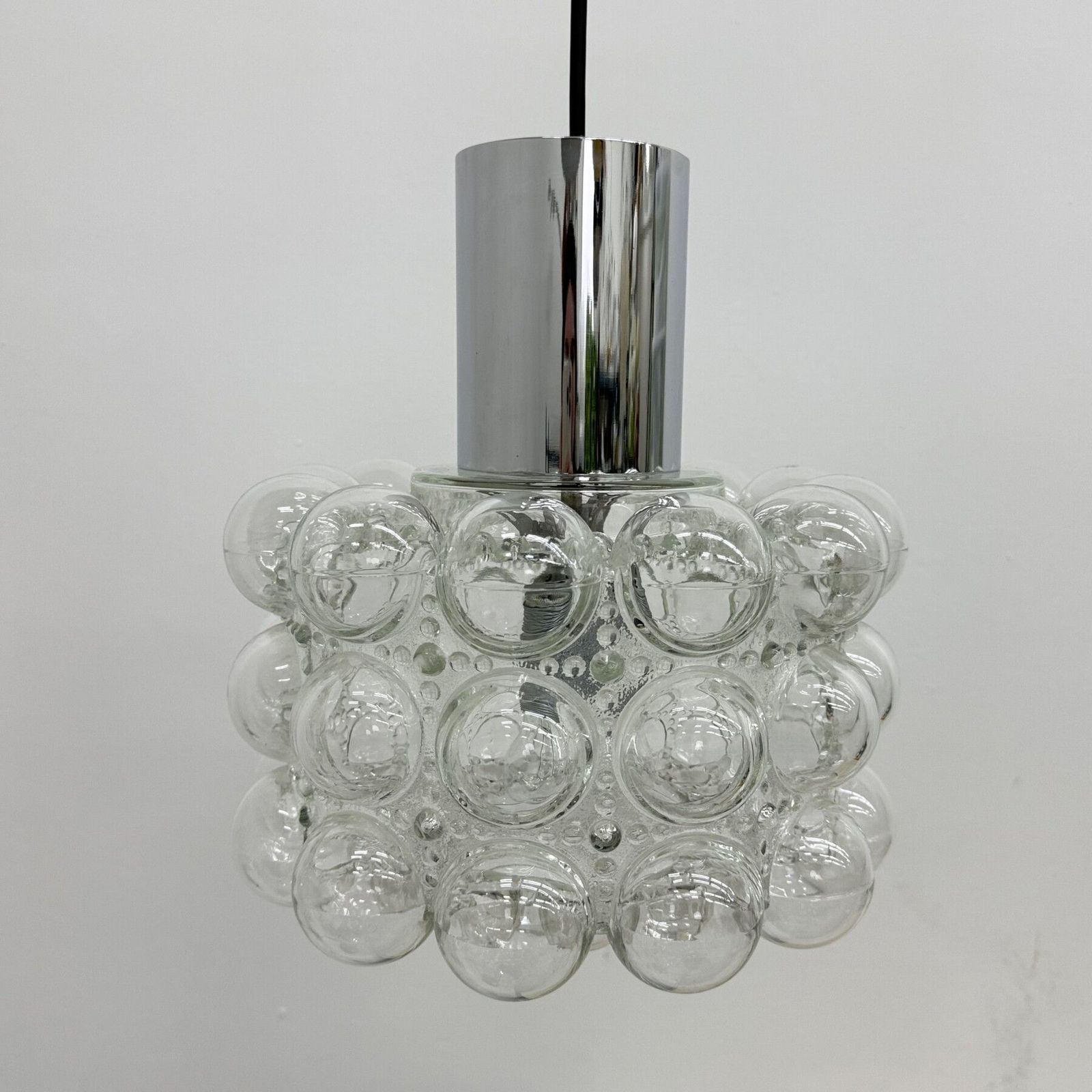 Lighting Large Bubble Glass Pendant By Helena Tynell For Limburg, Germany, 1970s photo