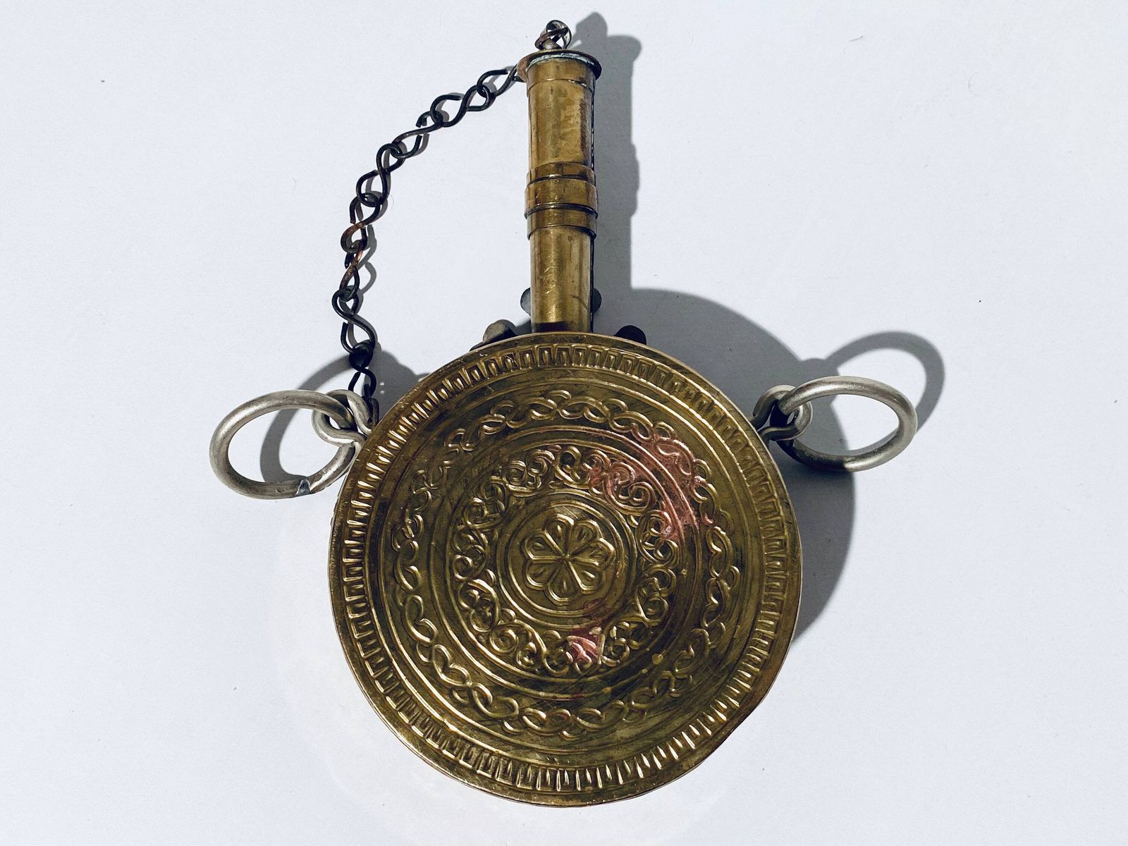 photo furniture Antique Morroccan Gun Powder Holder Bottle Ornament / 1920s Magrib Africa