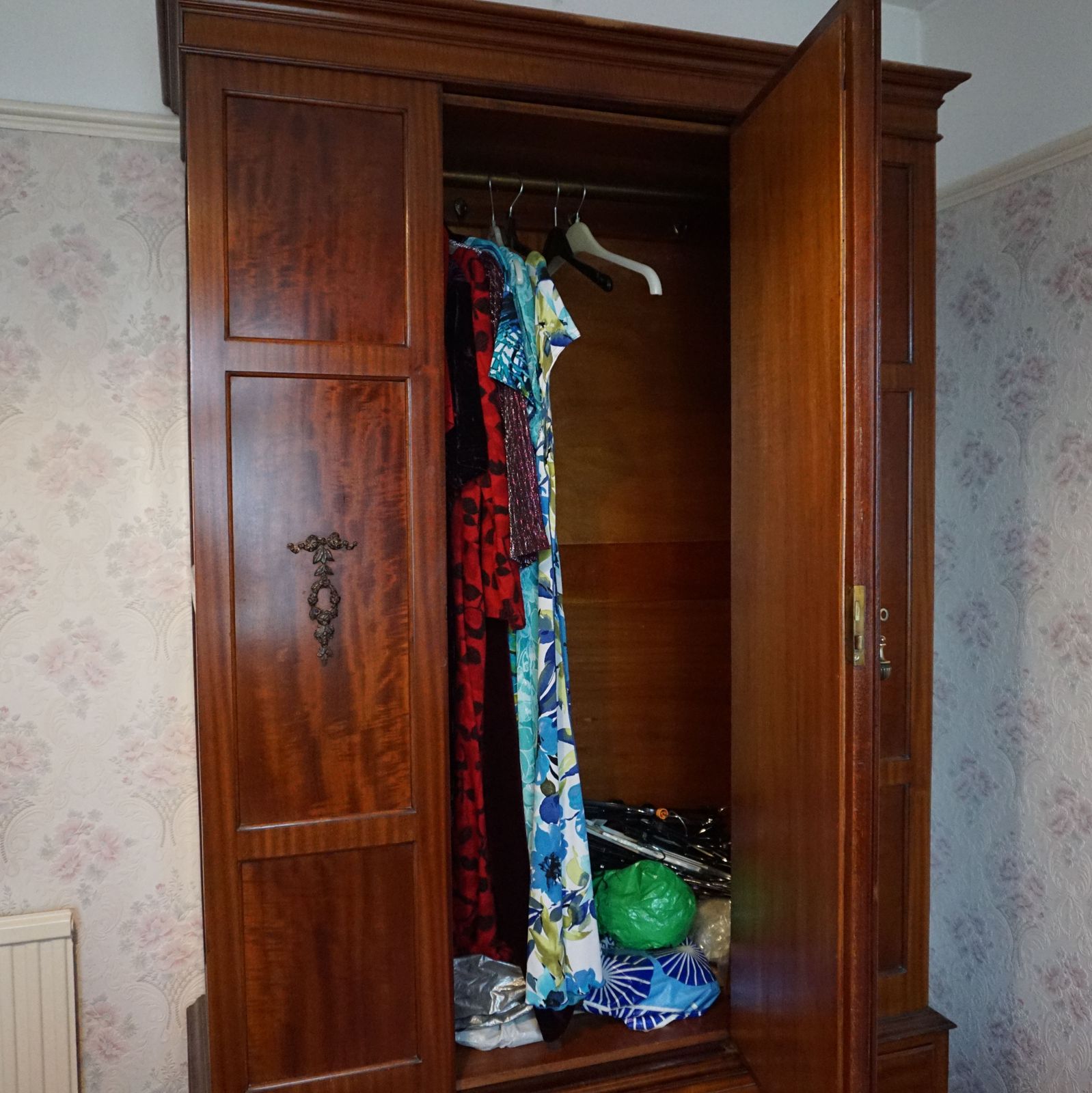 Vintage Handmade Bedroom Furniture Set   Wardrobe, Dresser & Chest Of Drawers photo vintage