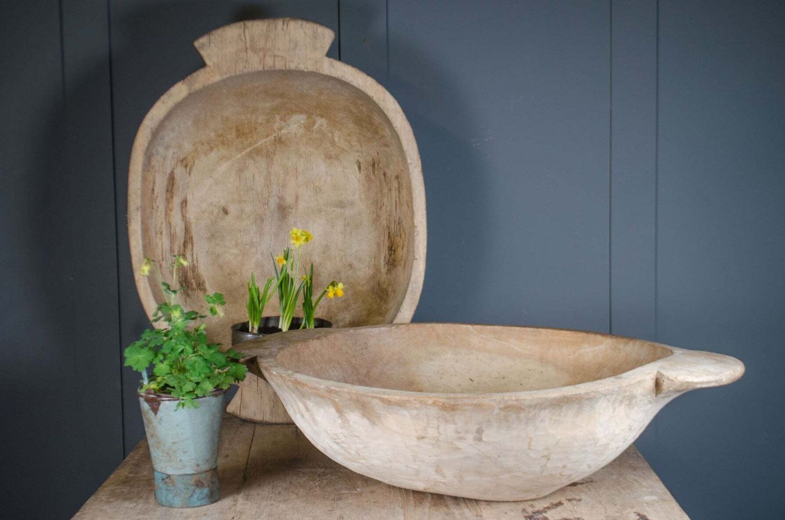 Large Dutch Dough Bowl, 1800s, Antique