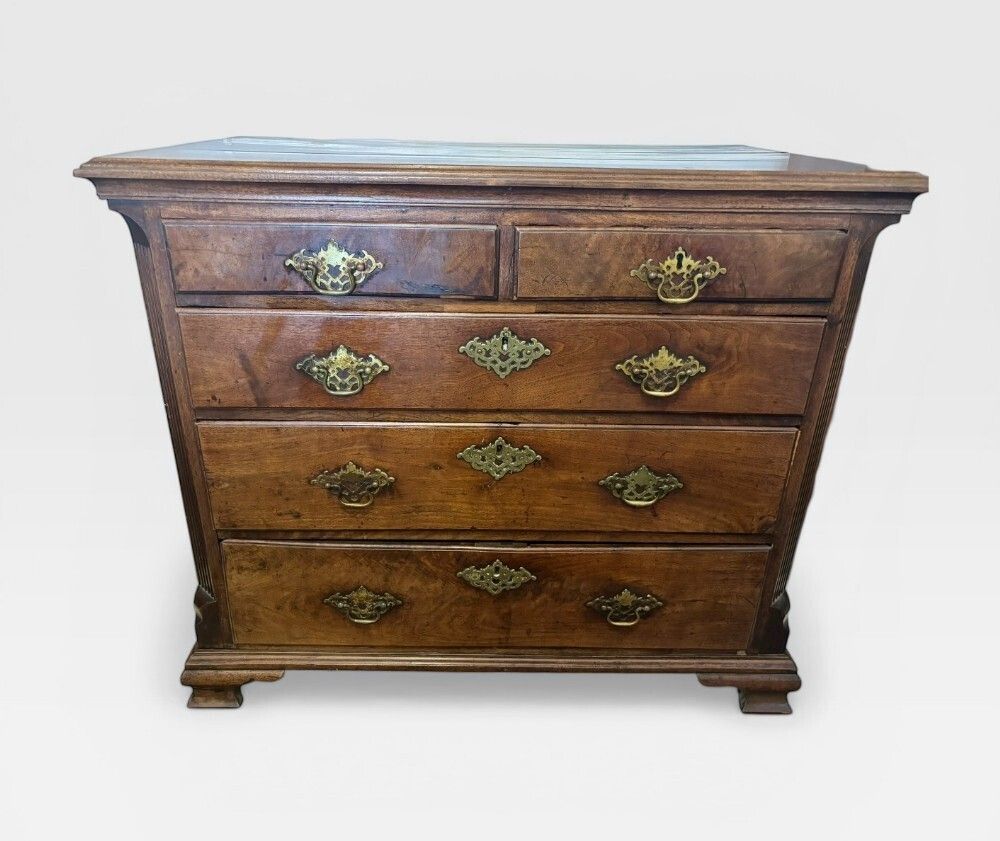 George III Walnut Small Chest Of Drawers photo Furniture
