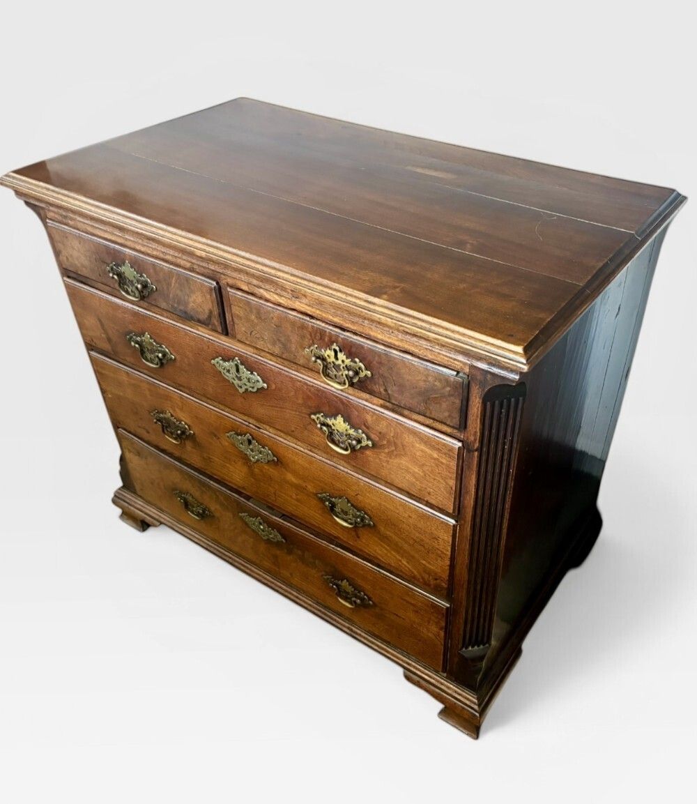 George III Walnut Small Chest Of Drawers photo vinterior