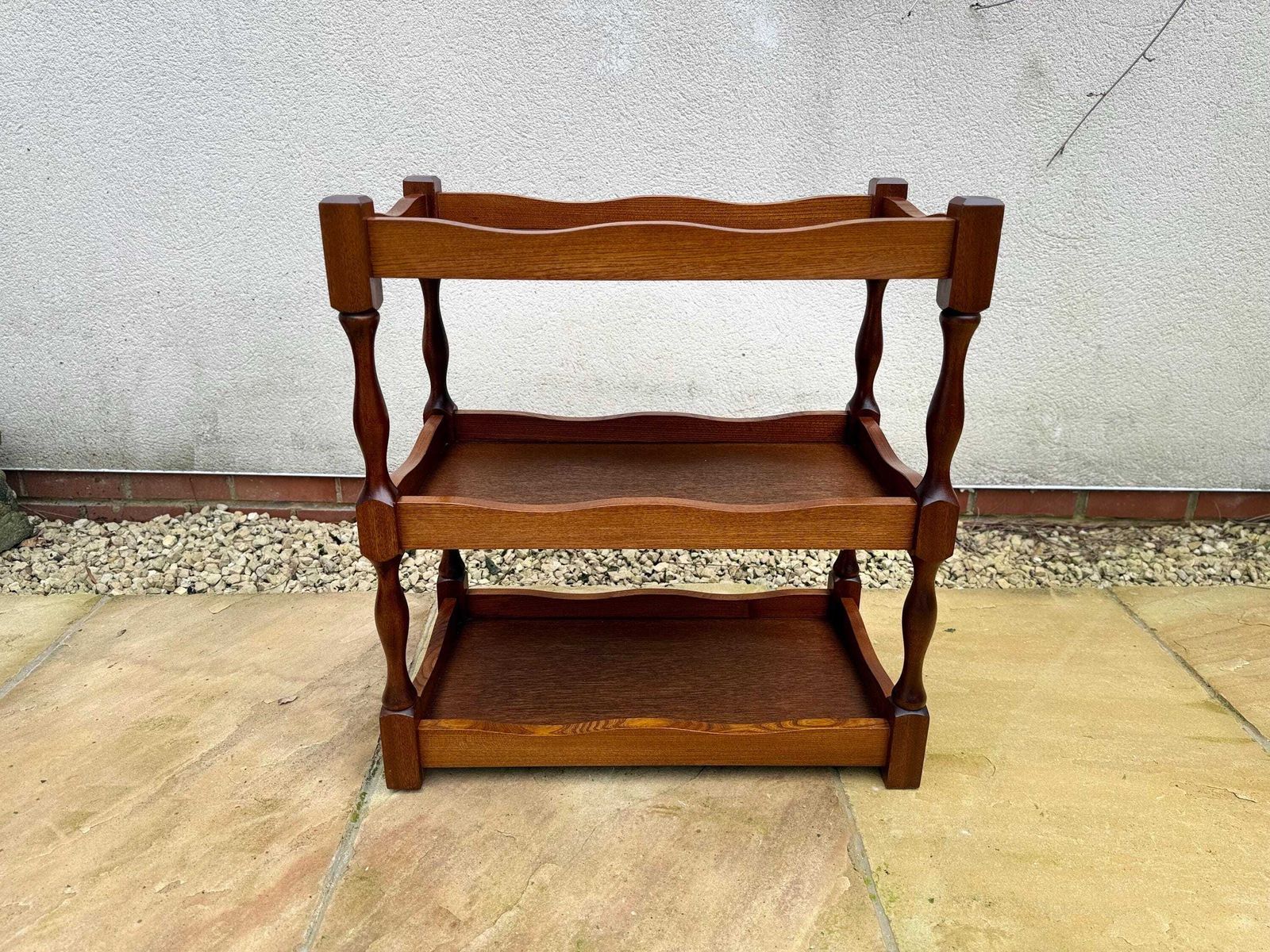 photo vintage Vintage 1950/ 1960s Mid Century Wood Tea Trolley Shelf Drinks Shelf