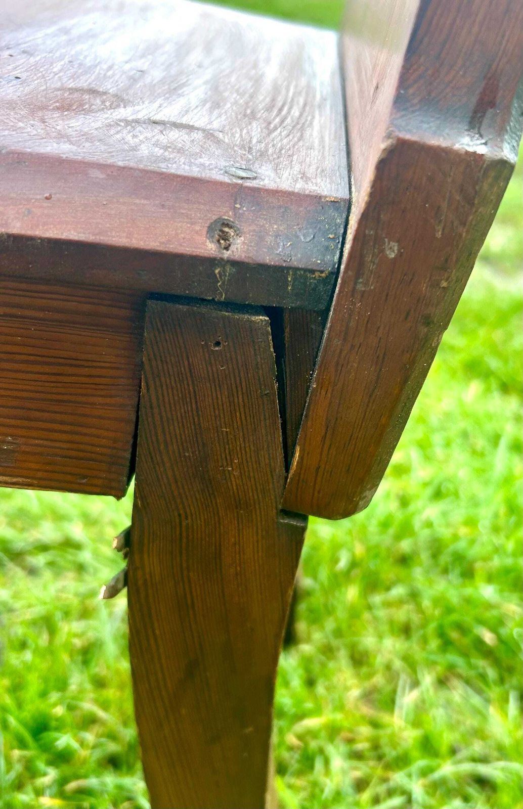 Pair Of Victorian Pine Hall Side Chairs Wooden Vintage Antique Industrial Seating Country Mancave Dining Arts And Crafts photo buy
