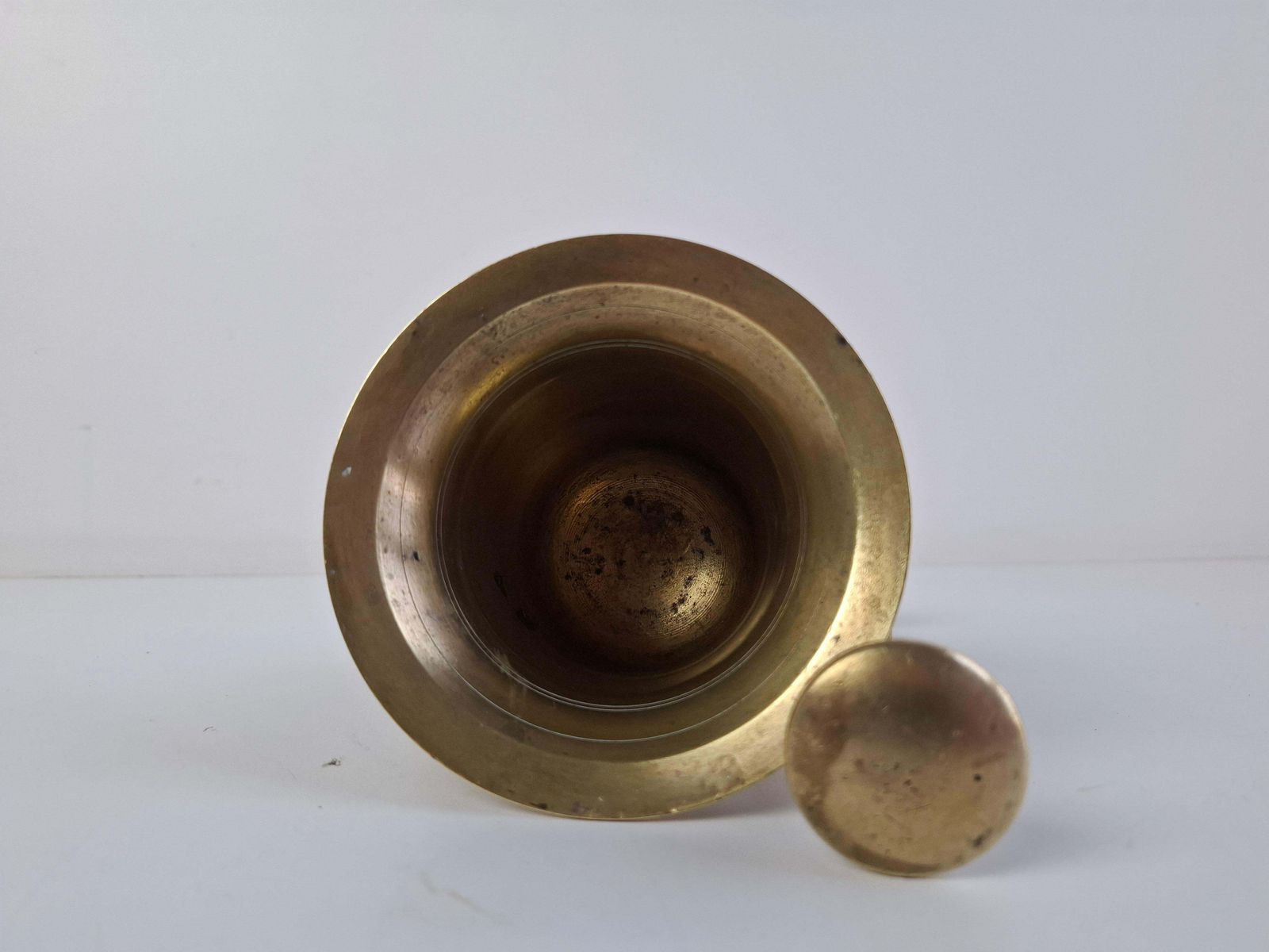 Antique Brass Mortar And Pestle, Austria Hungary, Circa 1890, Historicism photo Home Decor