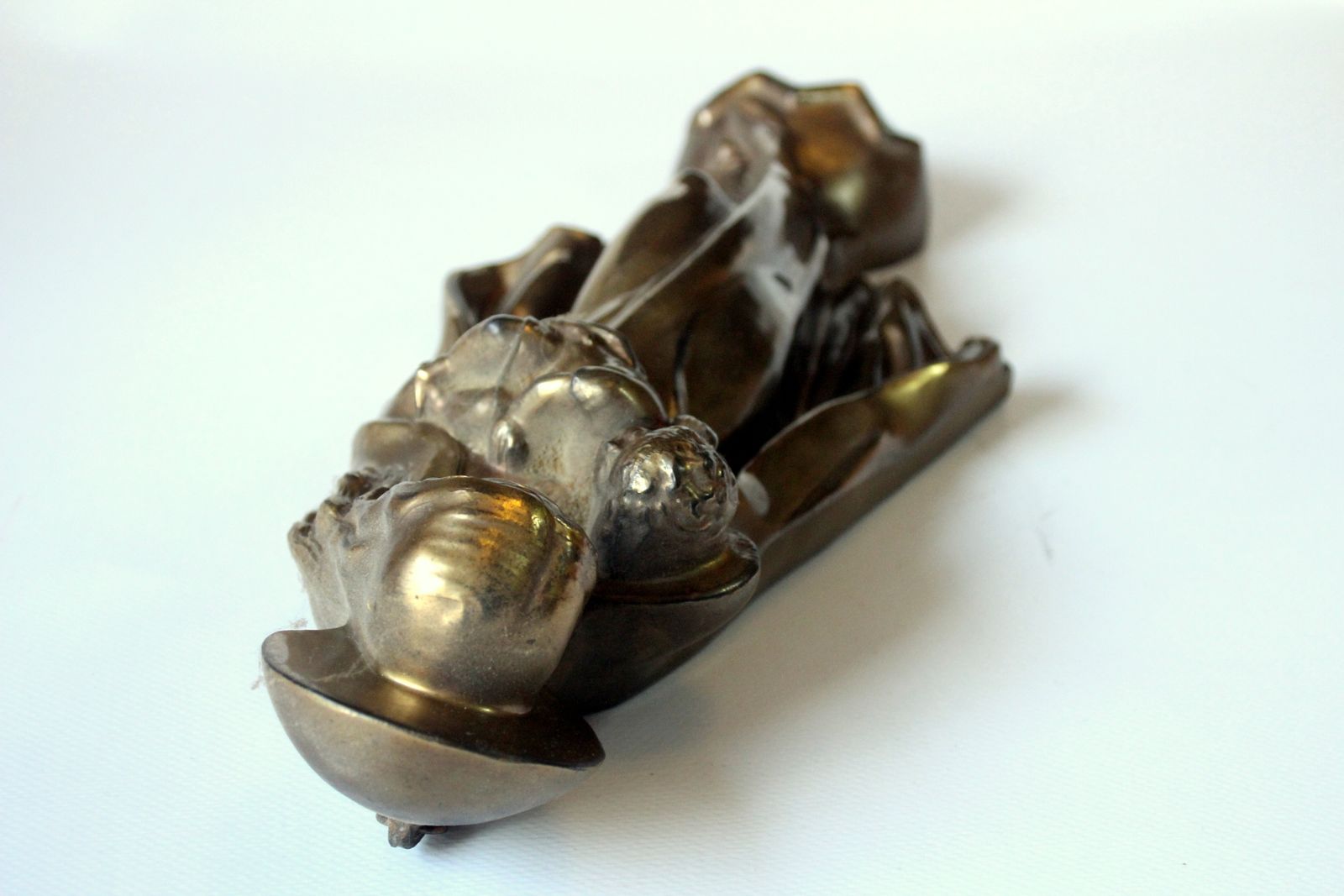Brass Sculpture Mother Of God With Child photo Art