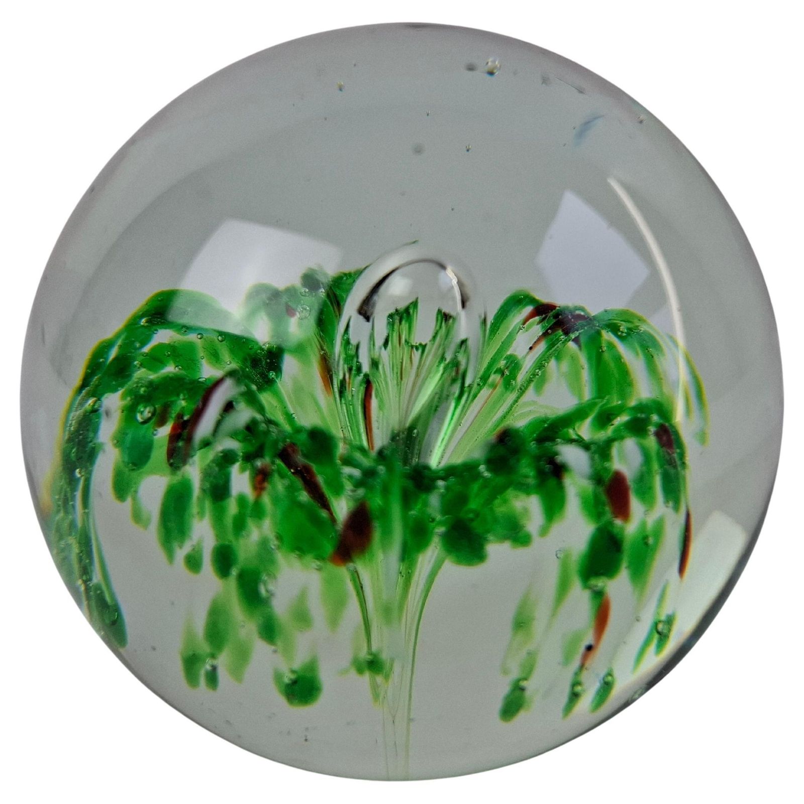 Midcentury Czechoslovak Art Glass Paperweight, Hand Blown, Circa 1960
