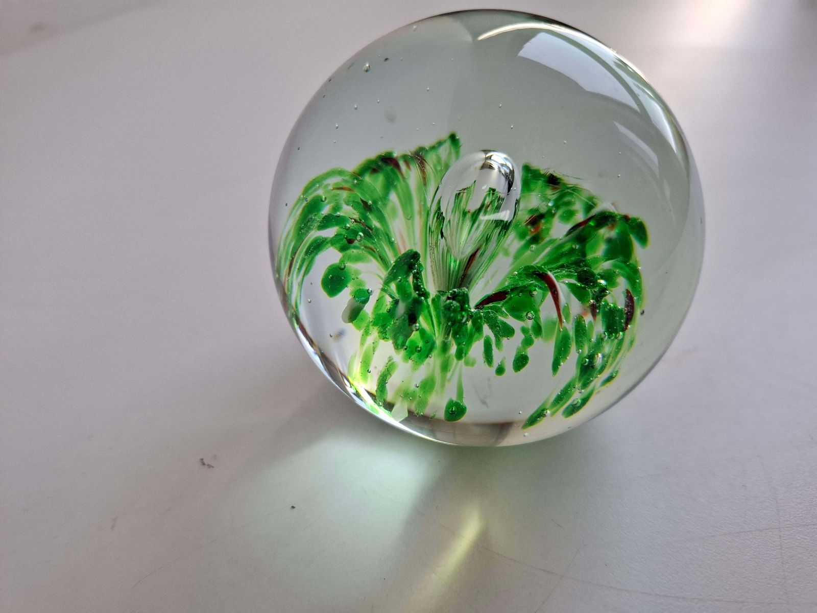 Midcentury Czechoslovak Art Glass Paperweight, Hand Blown, Circa 1960 photo buy
