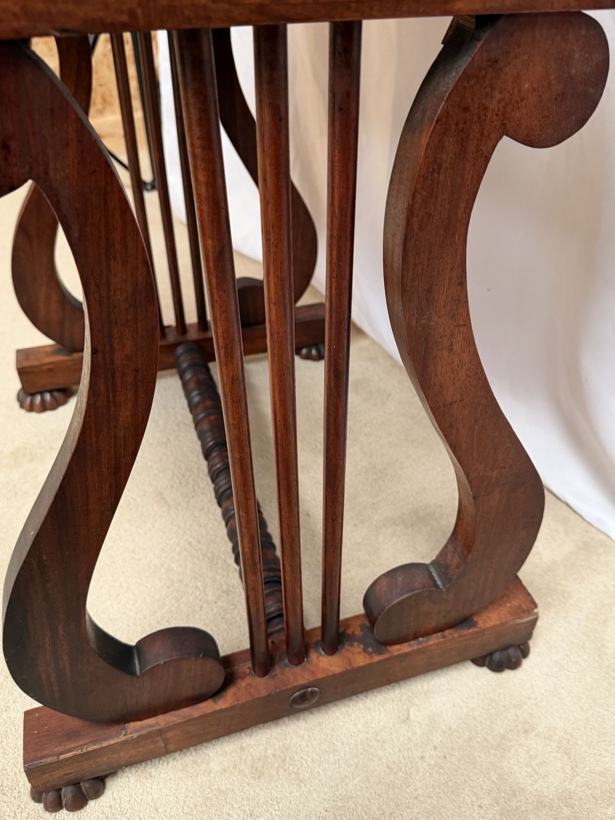 photo buy Regency Period Ladies Desk On Lyre Supports