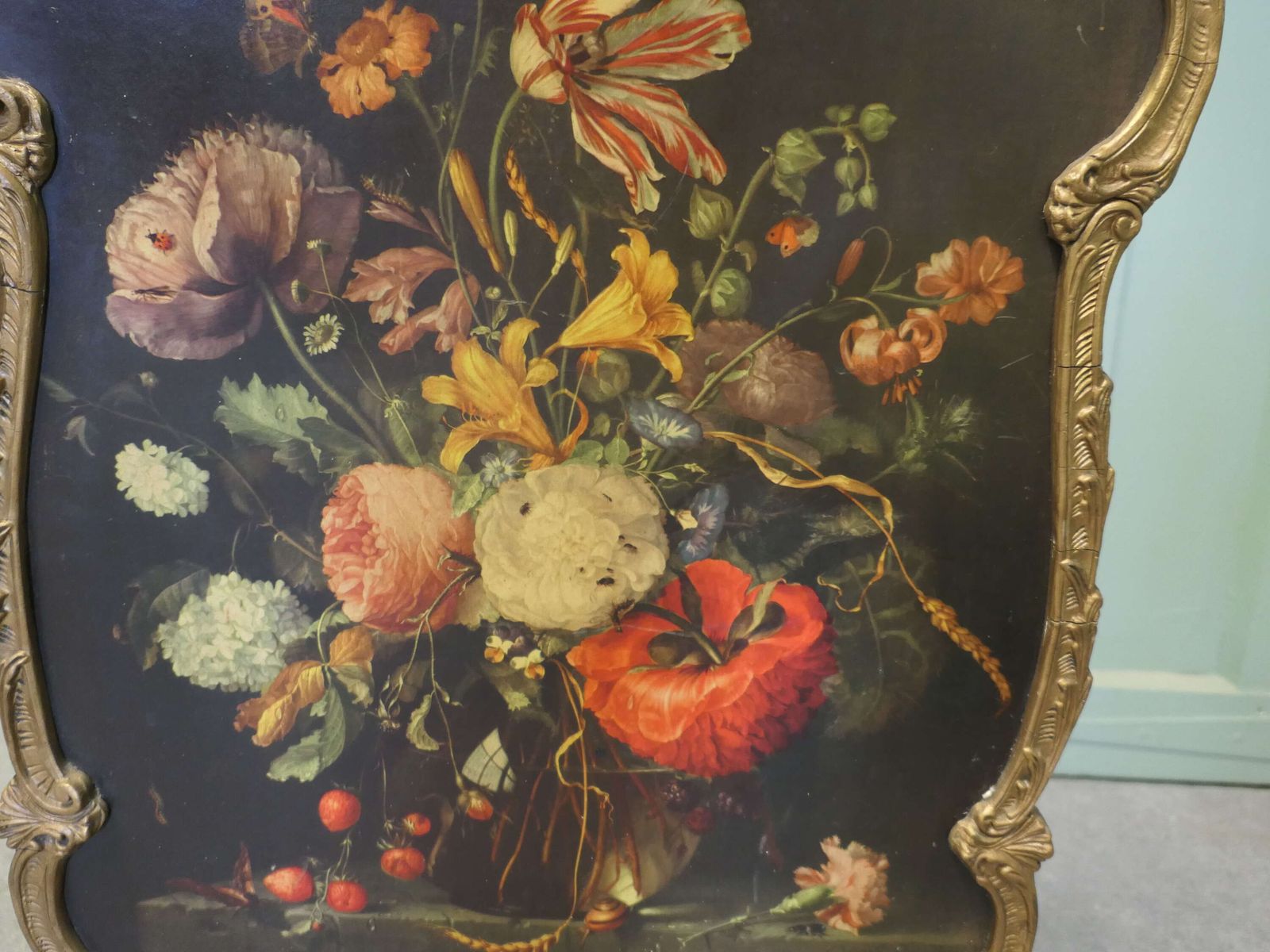 Mid Century Fire Screen After Jacob Walscappelle photo furniture