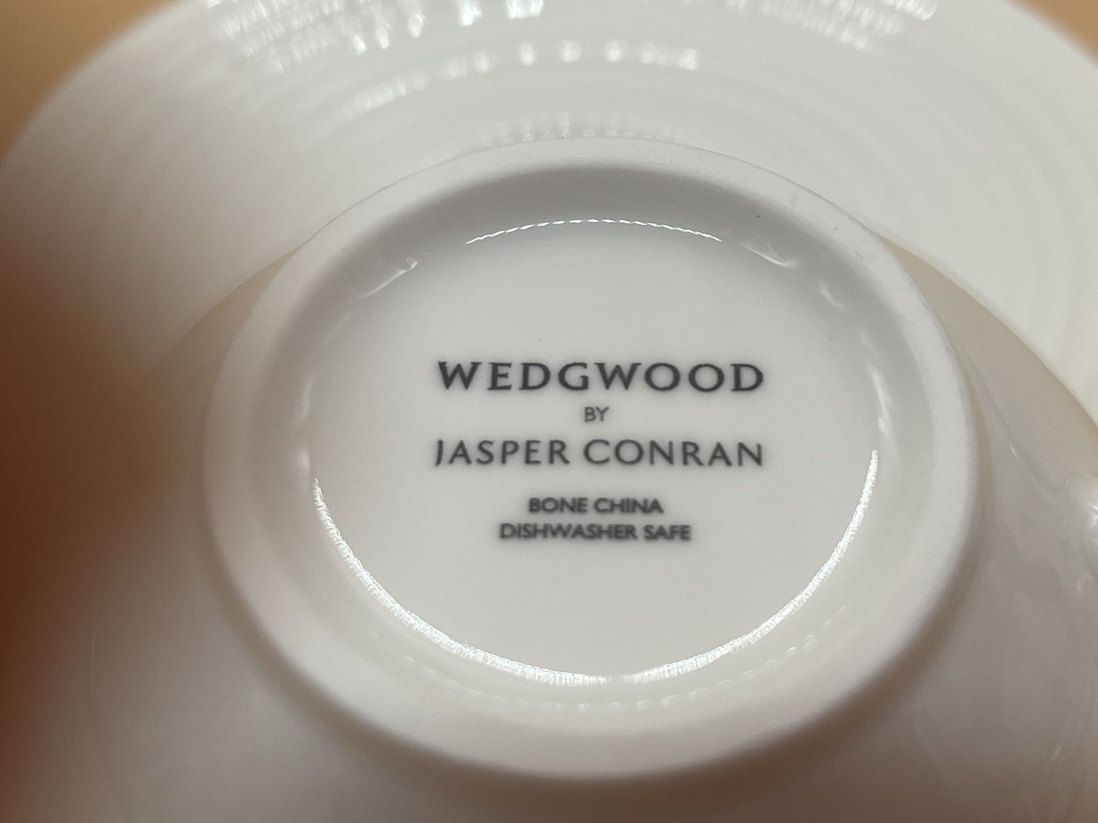 59.95 Jasper Conran For Wedgwood China White Large Breakfast Cup And Saucer Duo In Original Box. photo
