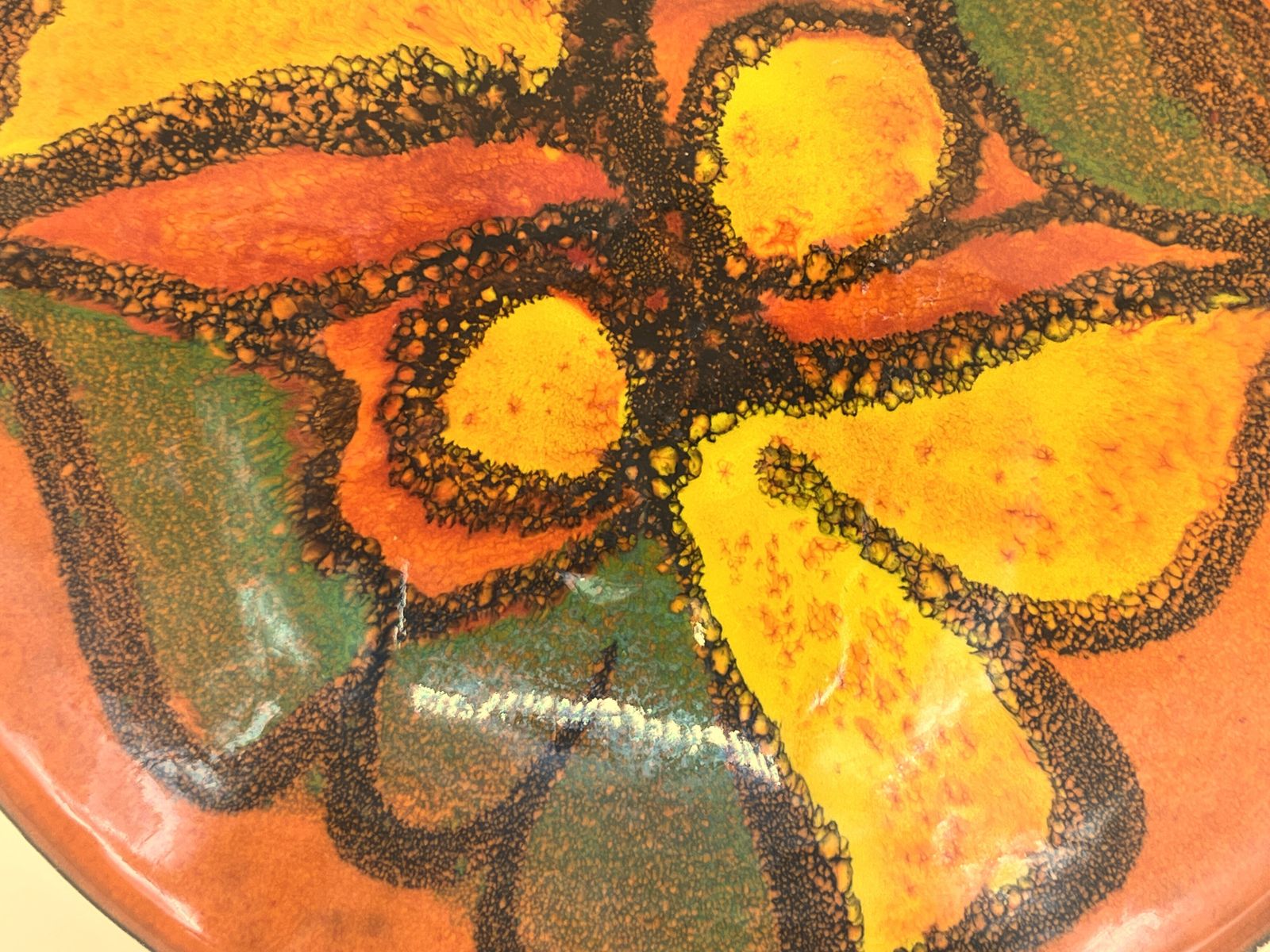 Vintage Poole Pottery Midcentury Modern Delphis Bowl By Cynthia Bennett. Shape 56. photo Home Decor