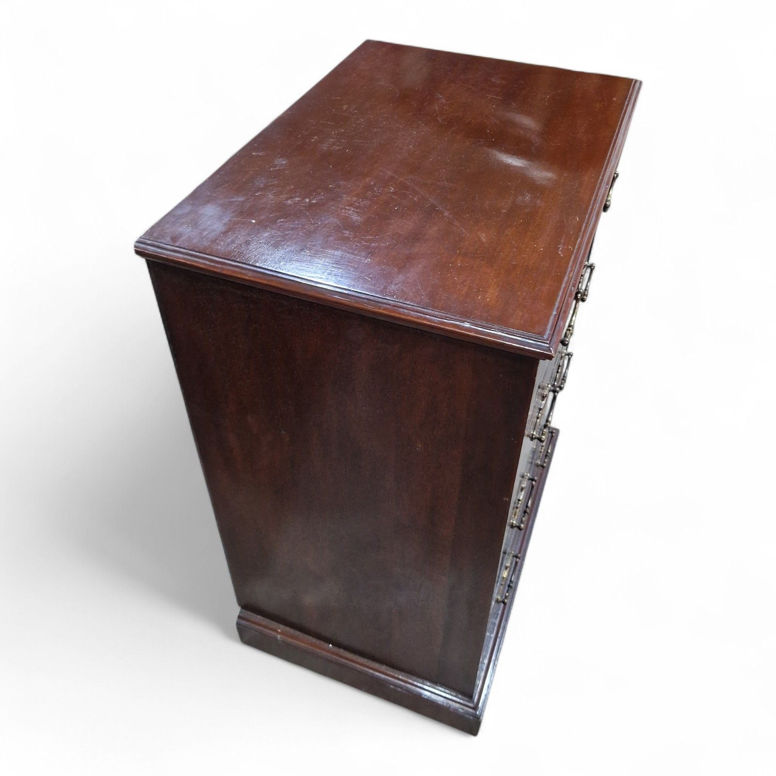 photo vintage Antique Chest Of Drawers  Quality Victorian Inlaid Mahogany Chest Of 5 Drawers