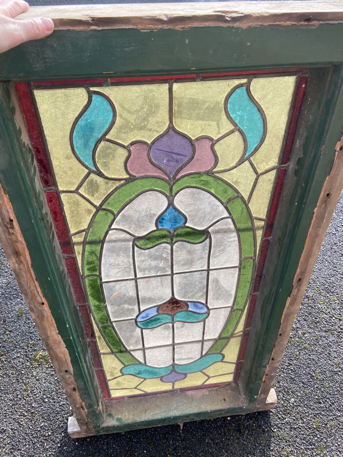 Large Victorian Stained Glass Window Panel, Likely Dating From The Late 19th Century (Circa 1890–1900) photo for sale