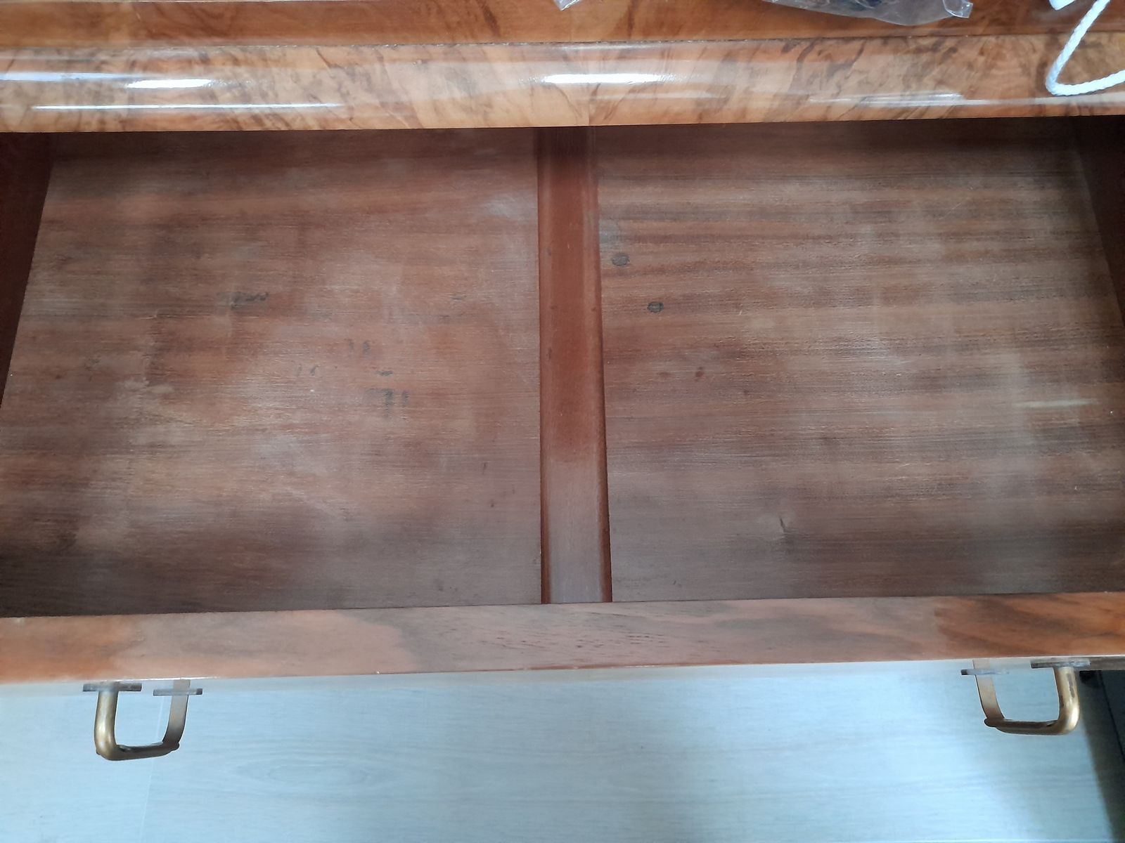 photo furniture Art Deco 1930s Burr Walnut Tallboy / Cabinet Chest Hungarian Made
