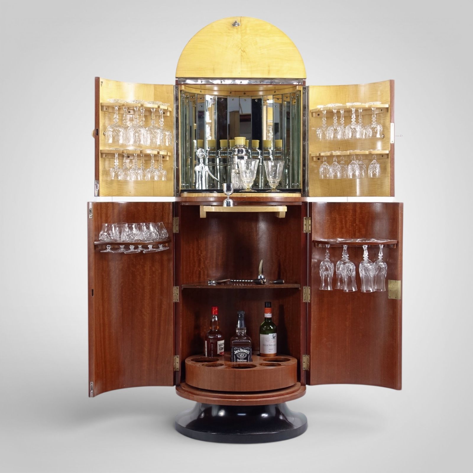 Art Deco Rocket Cocktail Cabinet Dry Bar English Circa 1936. photo furniture