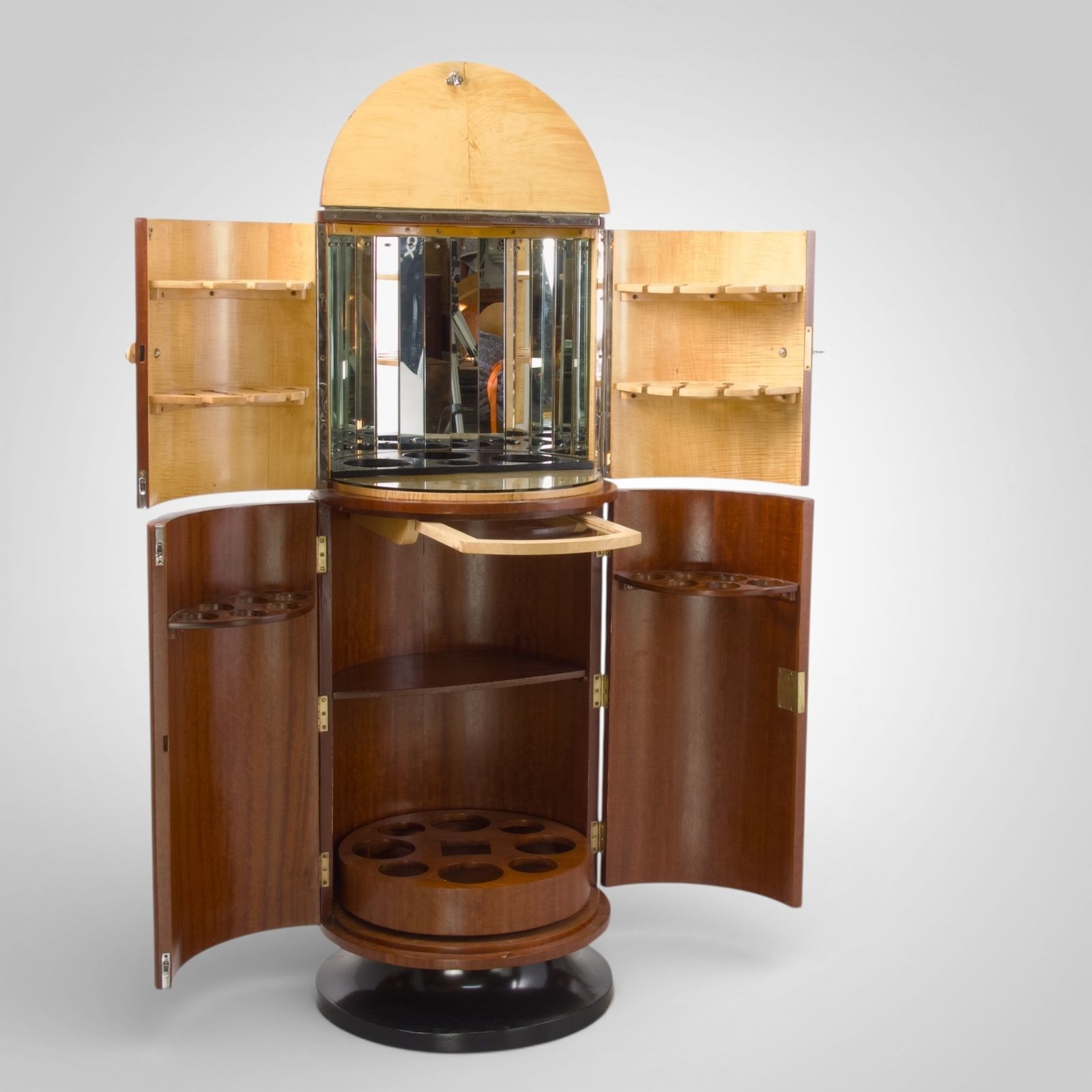 Art Deco Rocket Cocktail Cabinet Dry Bar English Circa 1936. photo Furniture