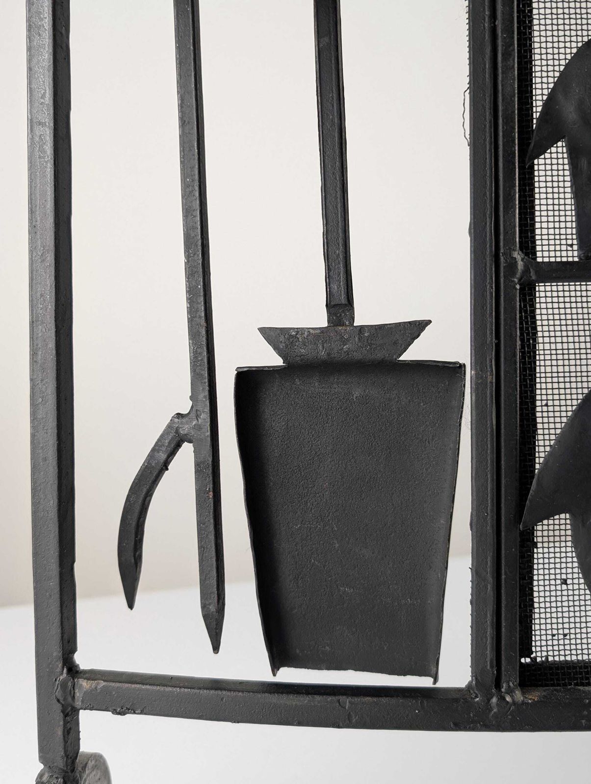 Wrought Iron Fireplace Screen From Atelier Marolles, France, 1950s photo for sale