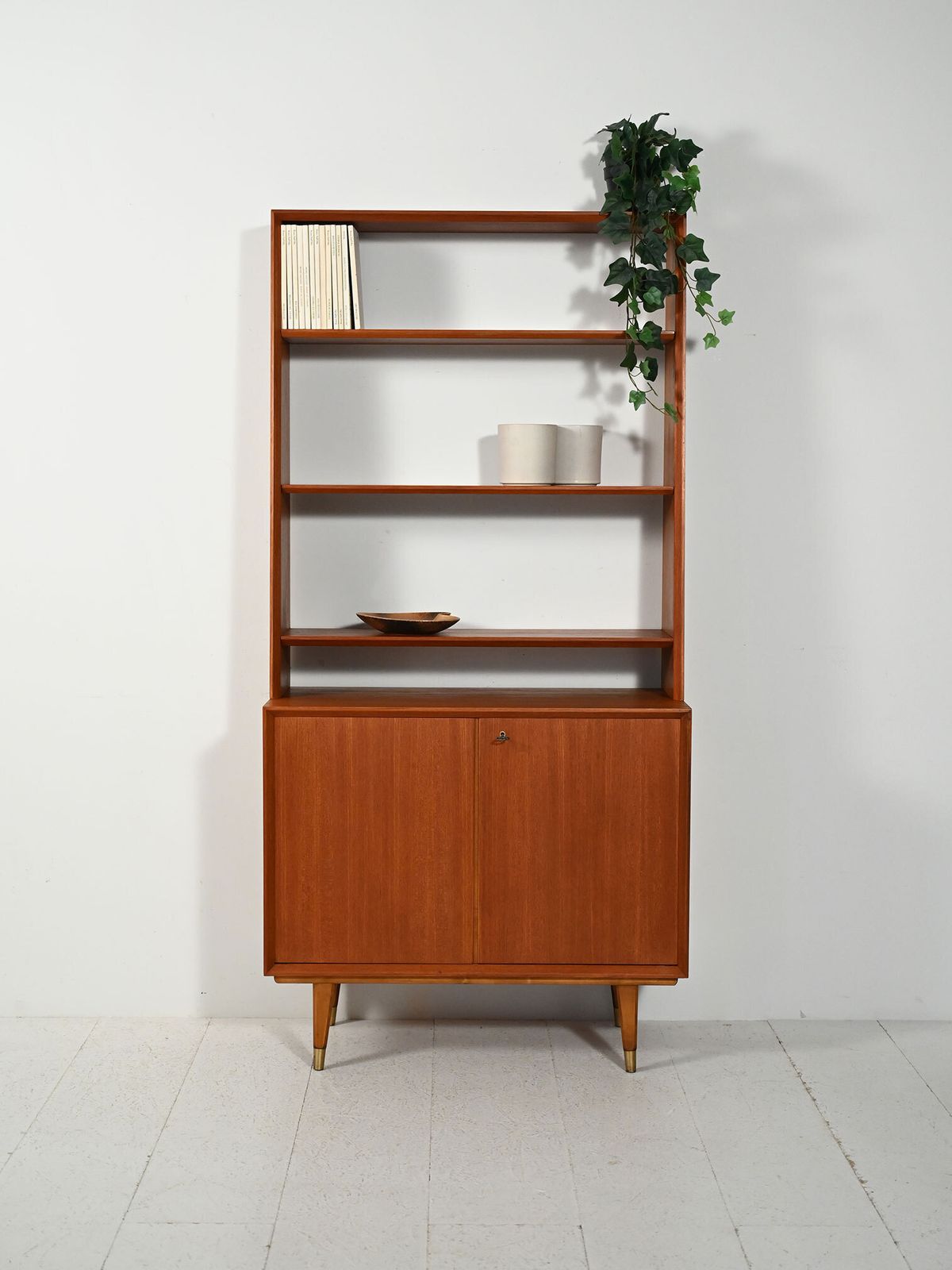 Scandinavian Bookcase With Cabinet, 1950s/60s