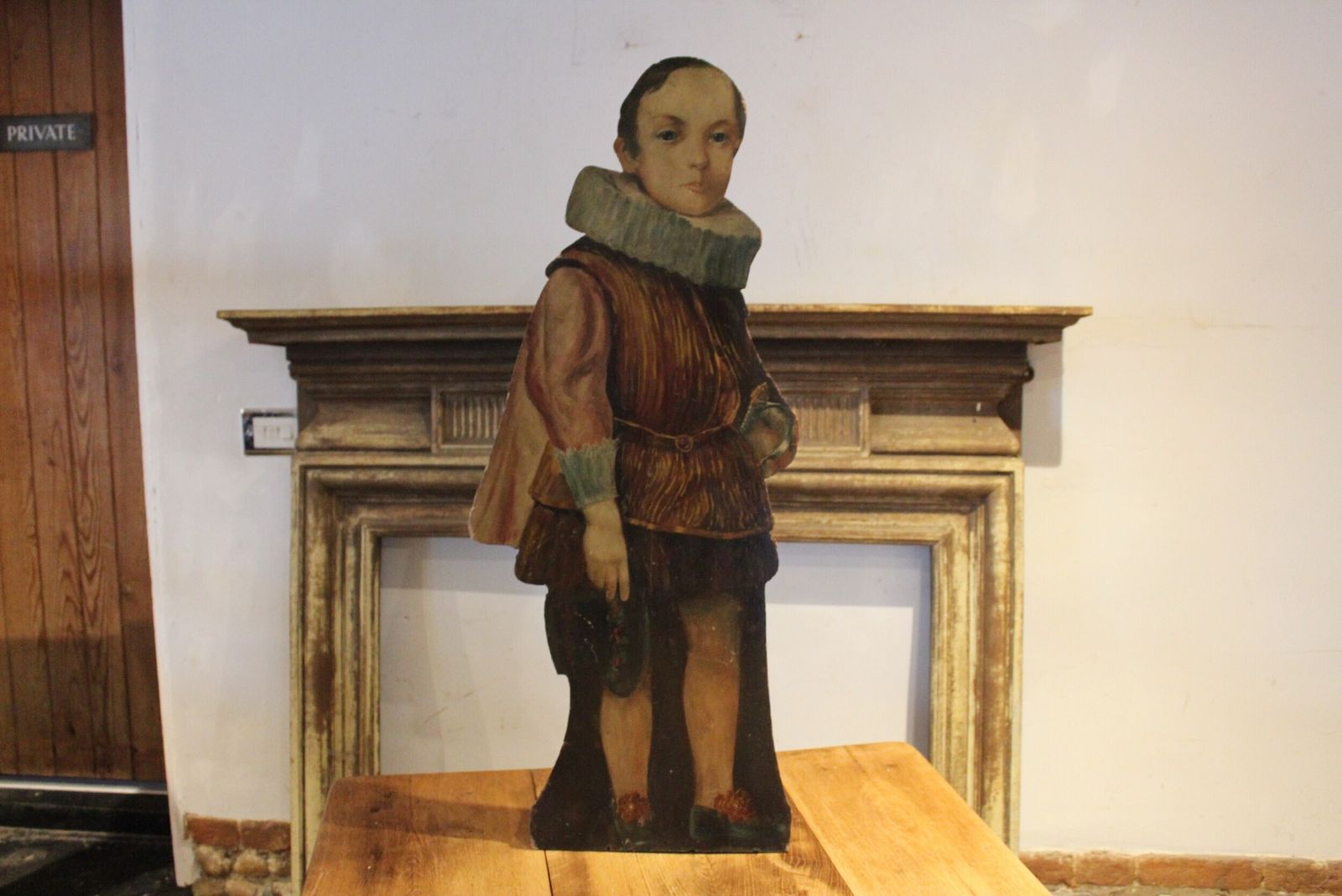 Rare 19th Century Dummy Board Oil Painting C1820 photo vintage