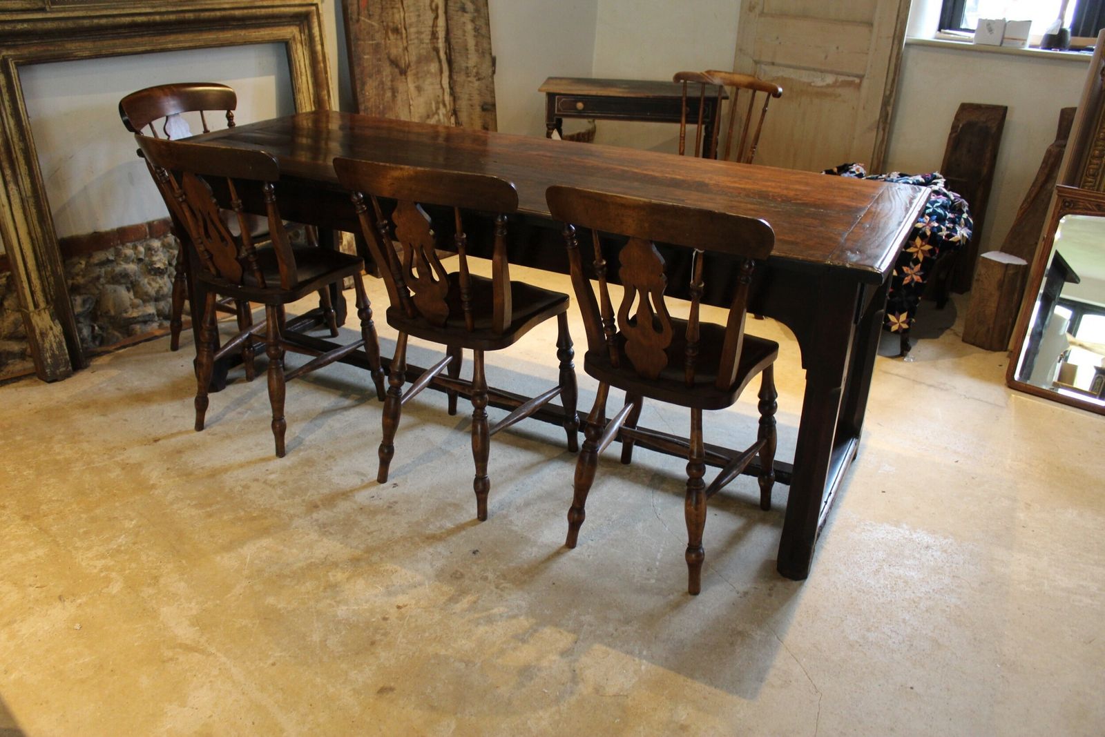 photo for sale Table Stunning Refectory Farmhouse Dining Oak George III Seats 8 C1770