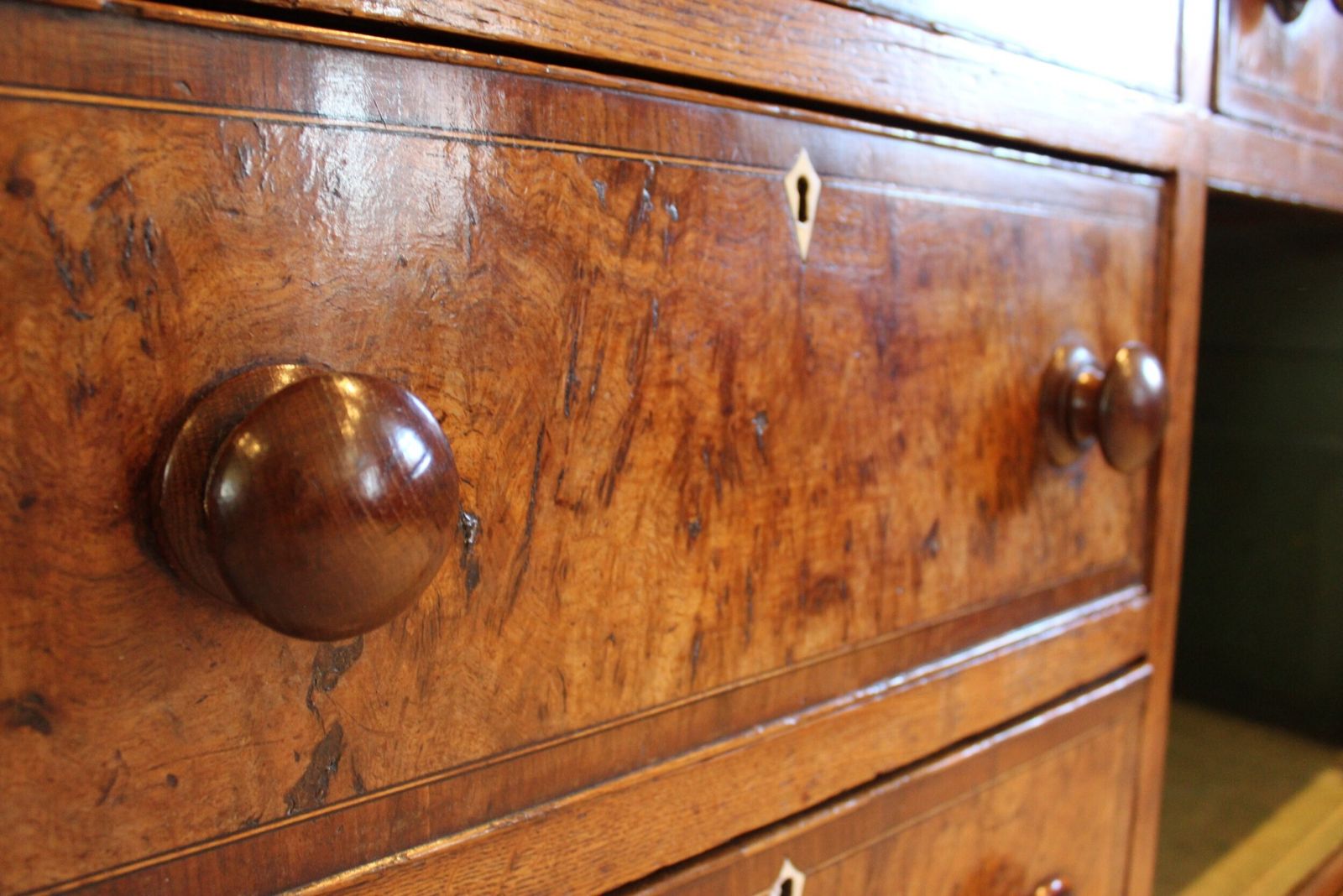 Dresser Rare Burr Oak George III Sideboard C1790 photo for sale
