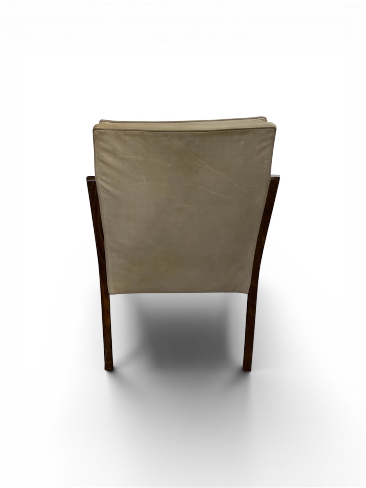 Vintage Walter Knoll Armchair In Leather And Beech. photo for sale