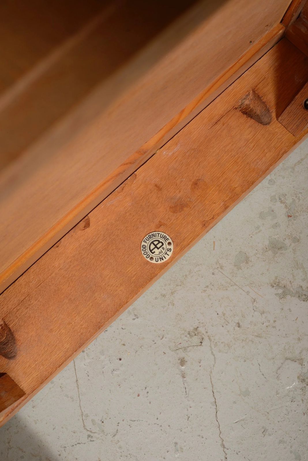 A Heal's Style Pale Oak Stool By Good Furniture Units Ltd.   C.1930 photo vinterior