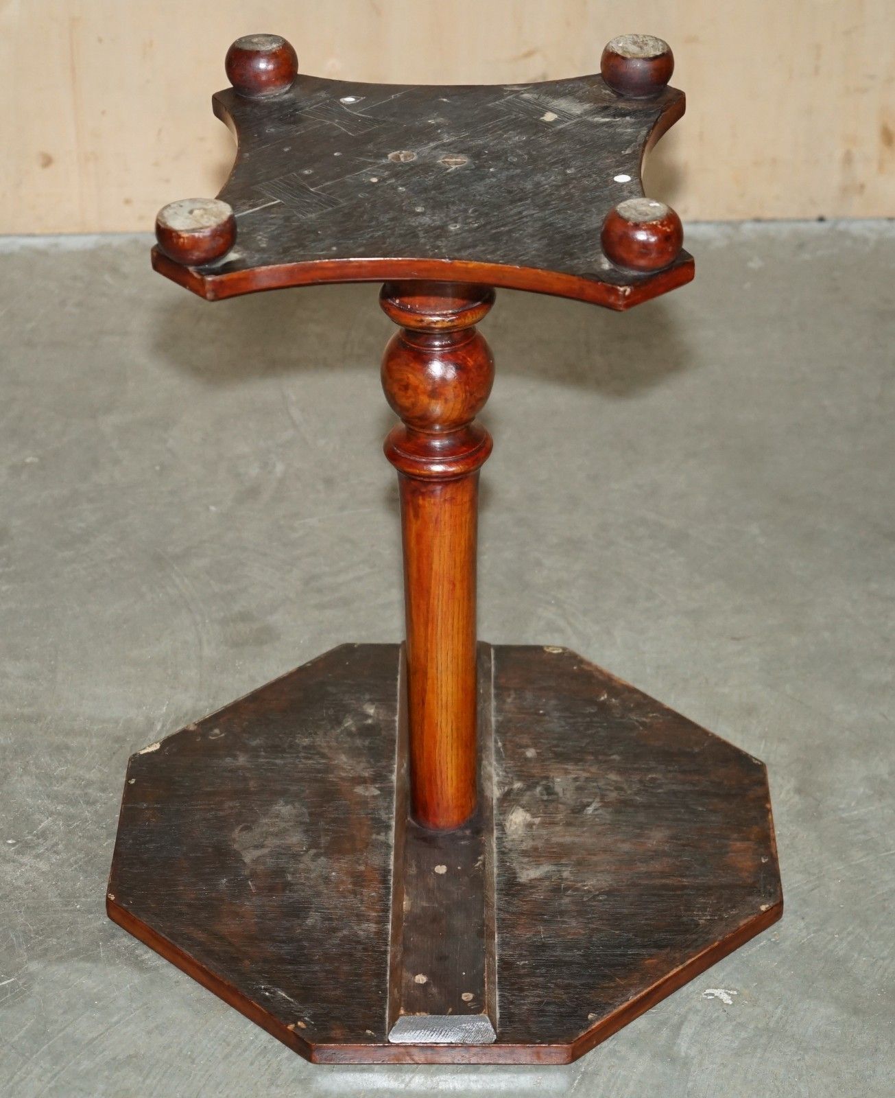 photo vinterior Fully Restored Sublime Antique Circa 1880 Mahogany Inlaid Tripod Side Lamp Table