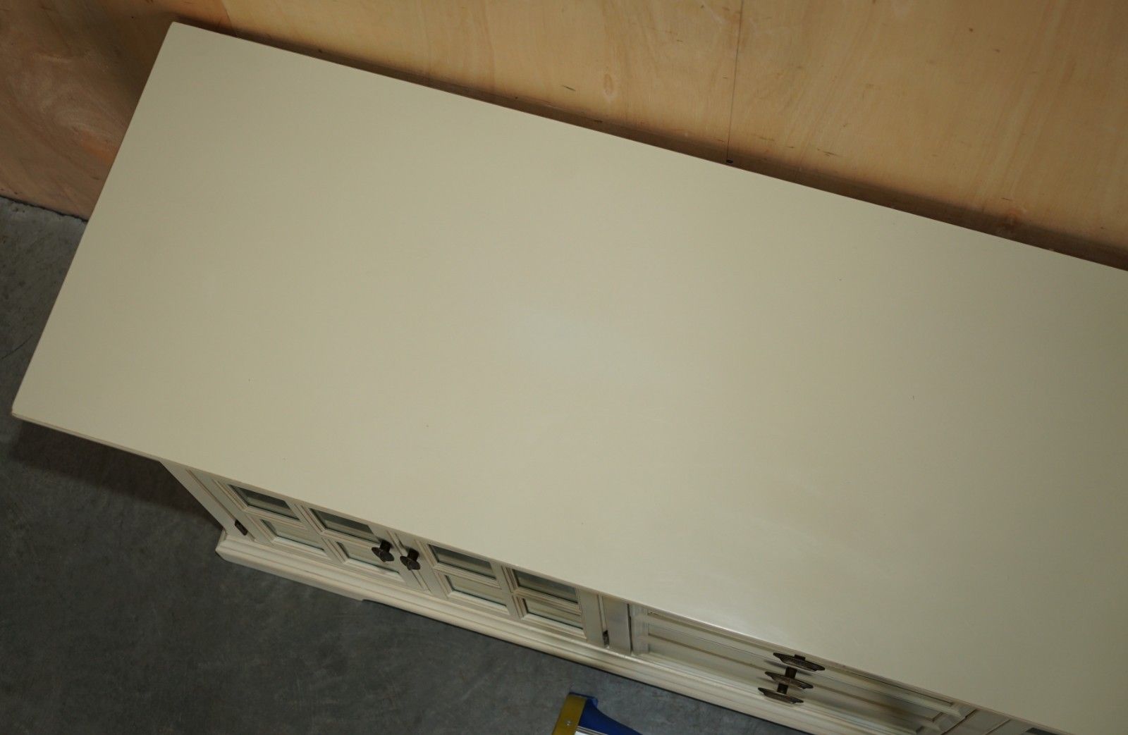 Lovely Decorative Cream French Country Display Cabinet Cupboard Sideboard photo vintage