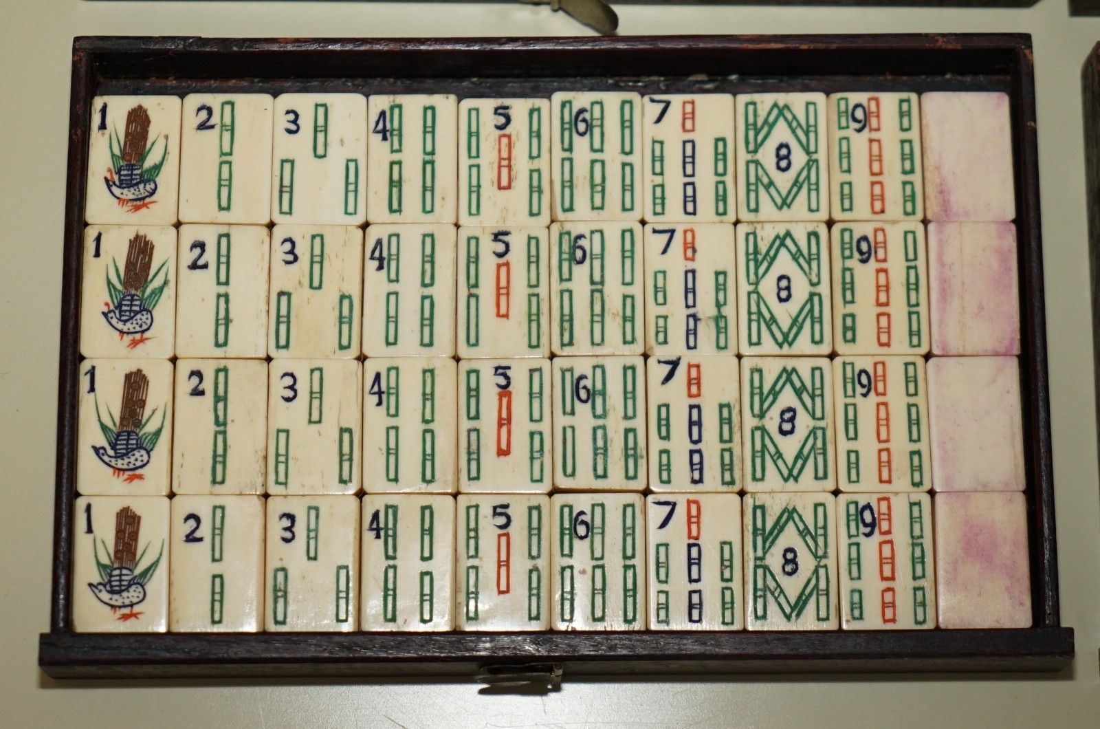 photo furniture Fine Antique Four Person Mahjong Circa 1920's Chinese Export Period Hand Carved