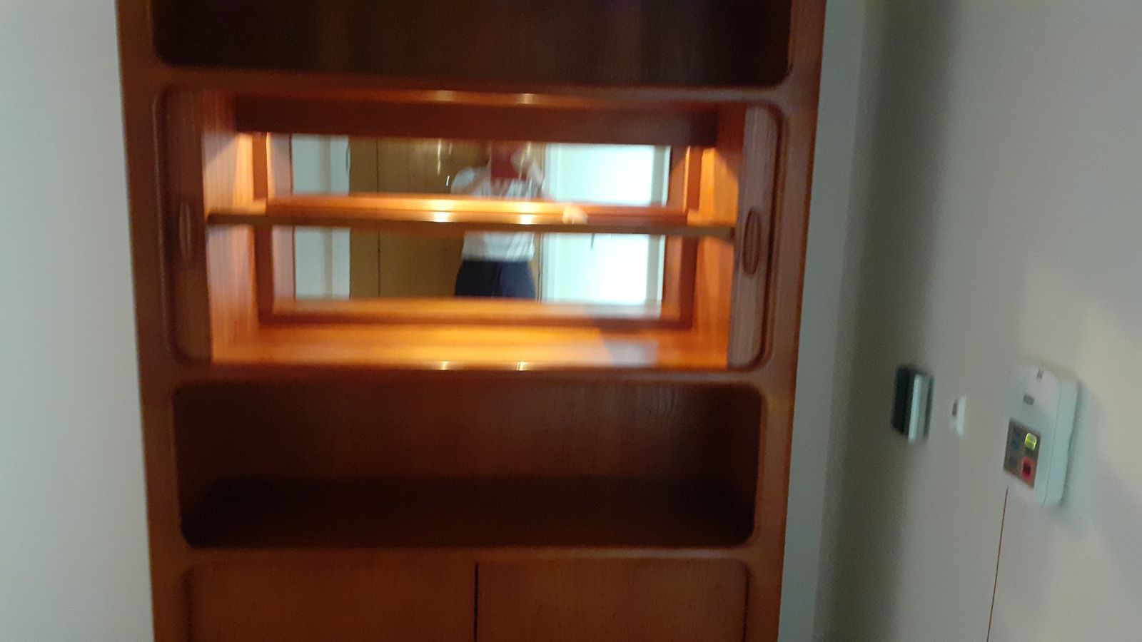 photo furniture Pair Of Vintage 1980 Teak Dyrlund Danish Drinks/Display Cabinets