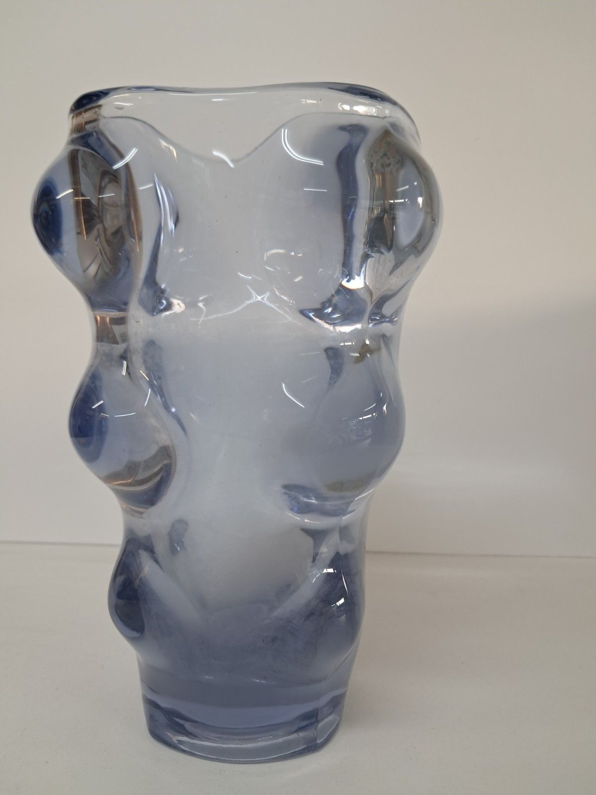 Mid Century Bubble Glass Vase Vizner Art Glass 1960's photo furniture