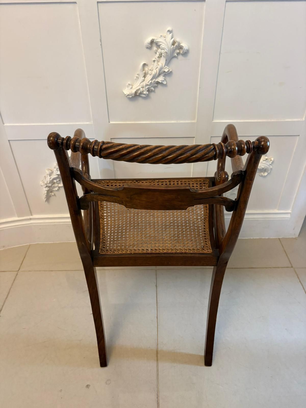 photo for sale Antique 19th Century Mahogany Dining Chairs – Set Of Six With Cane Seats, Five Singles & One Carver