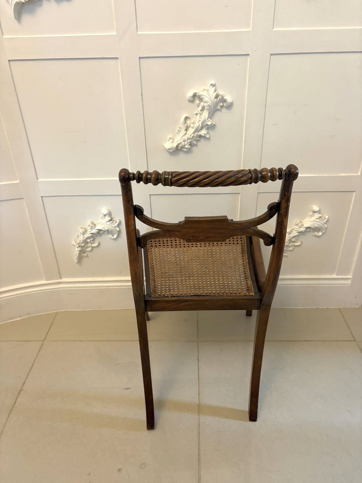 photo buy Antique 19th Century Mahogany Dining Chairs – Set Of Six With Cane Seats, Five Singles & One Carver
