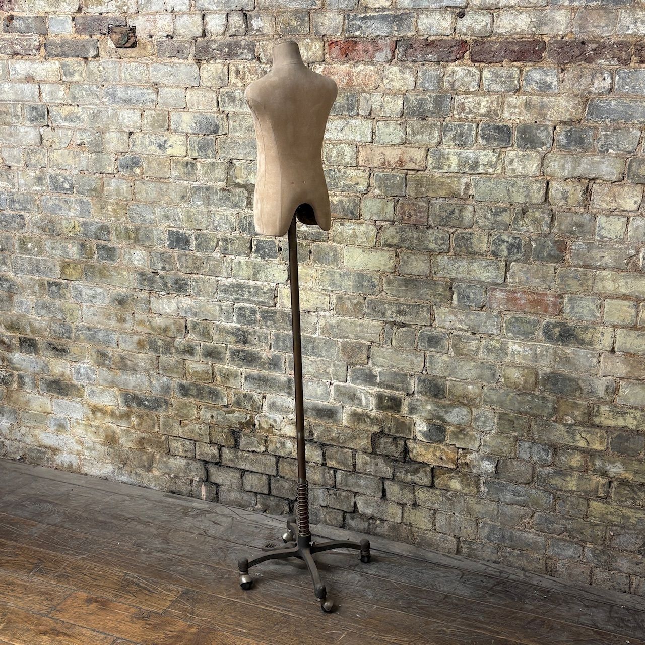 1920s Child’s Tailor’s Mannequin On Cast Iron Adjustable Stand photo vinterior