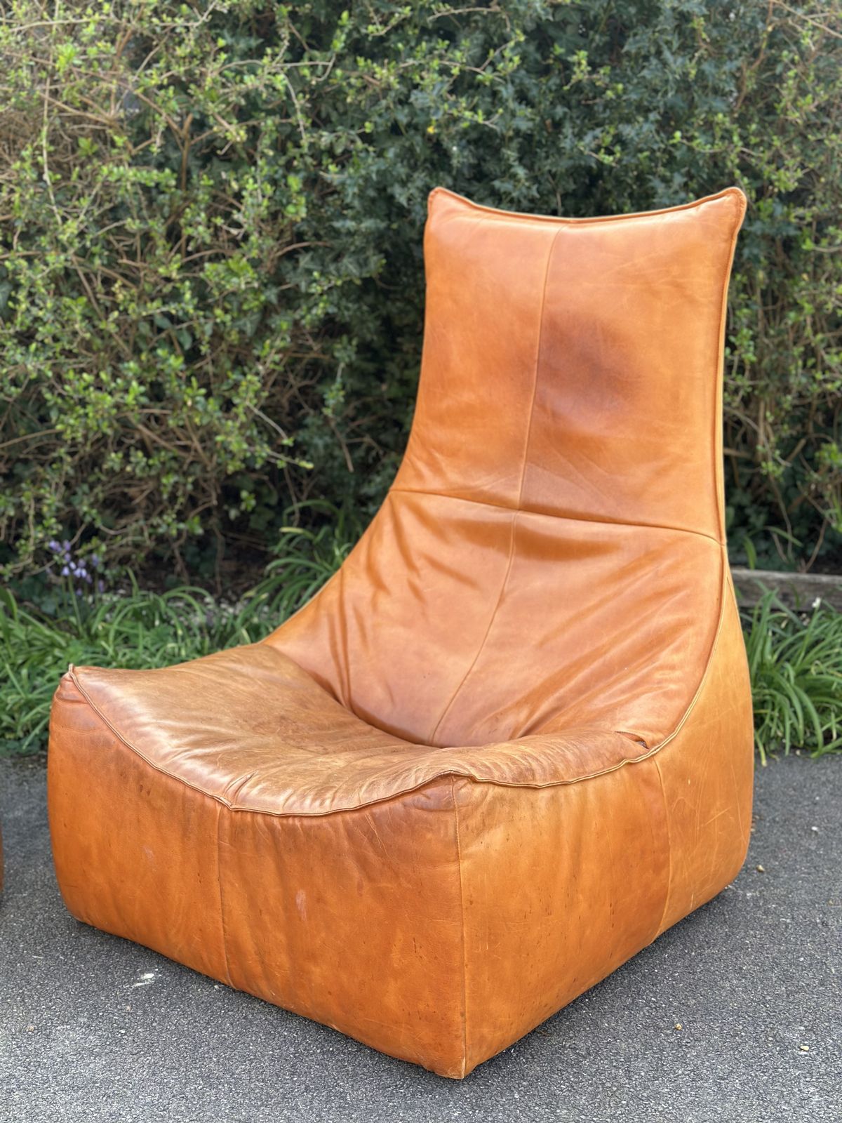 950.0 Vintage Gerard Van Den Berg The Rock Leather Chair photo
