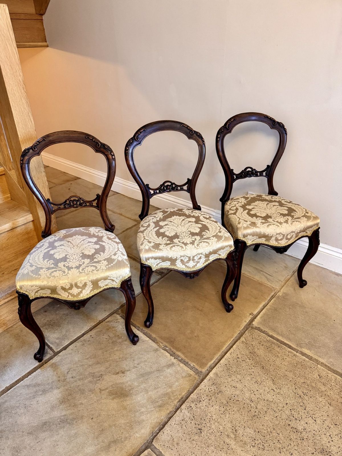 Quality Set Of Six Victorian Rosewood Dining Chairs photo vintage